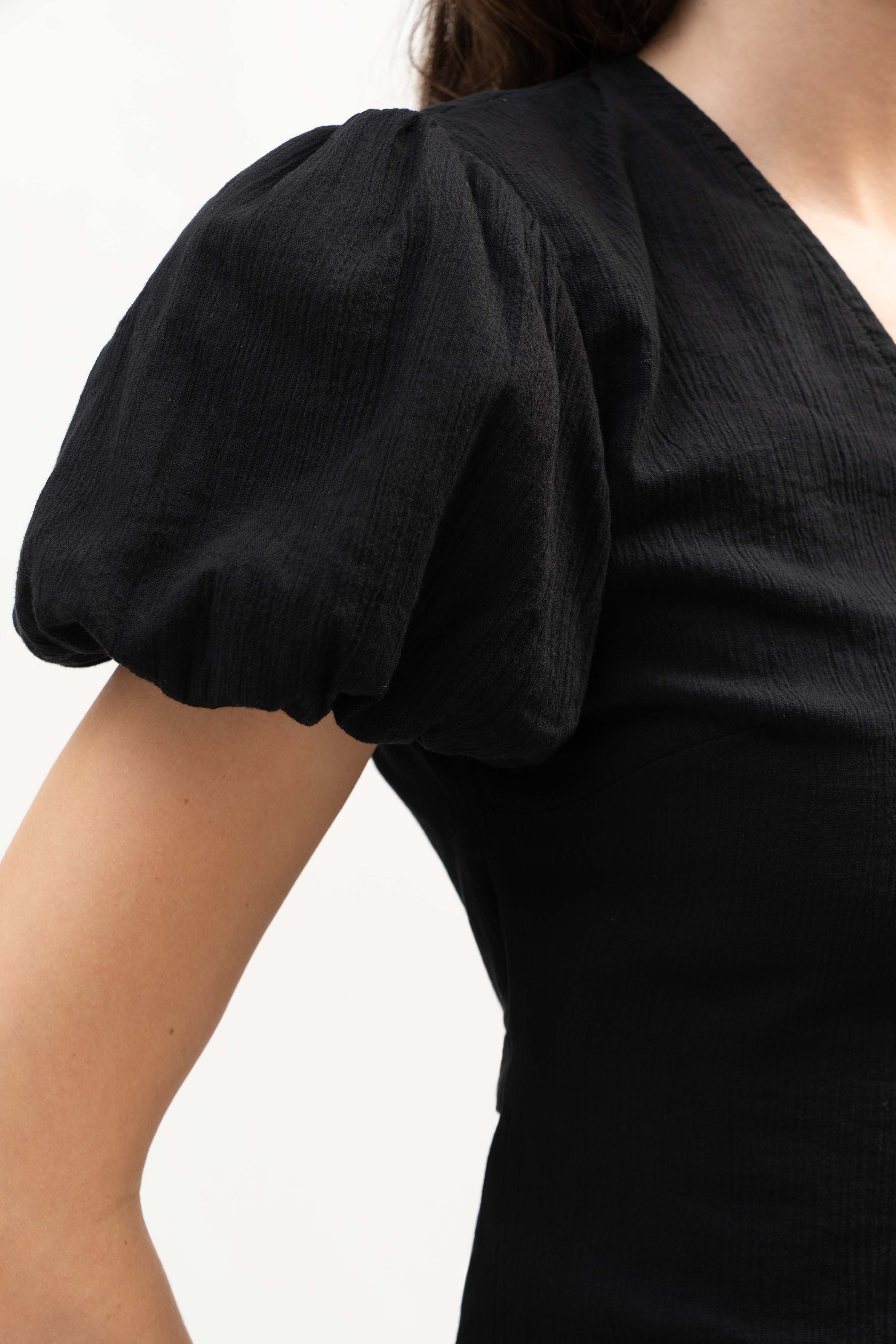 Anse Top in Black - ODNE