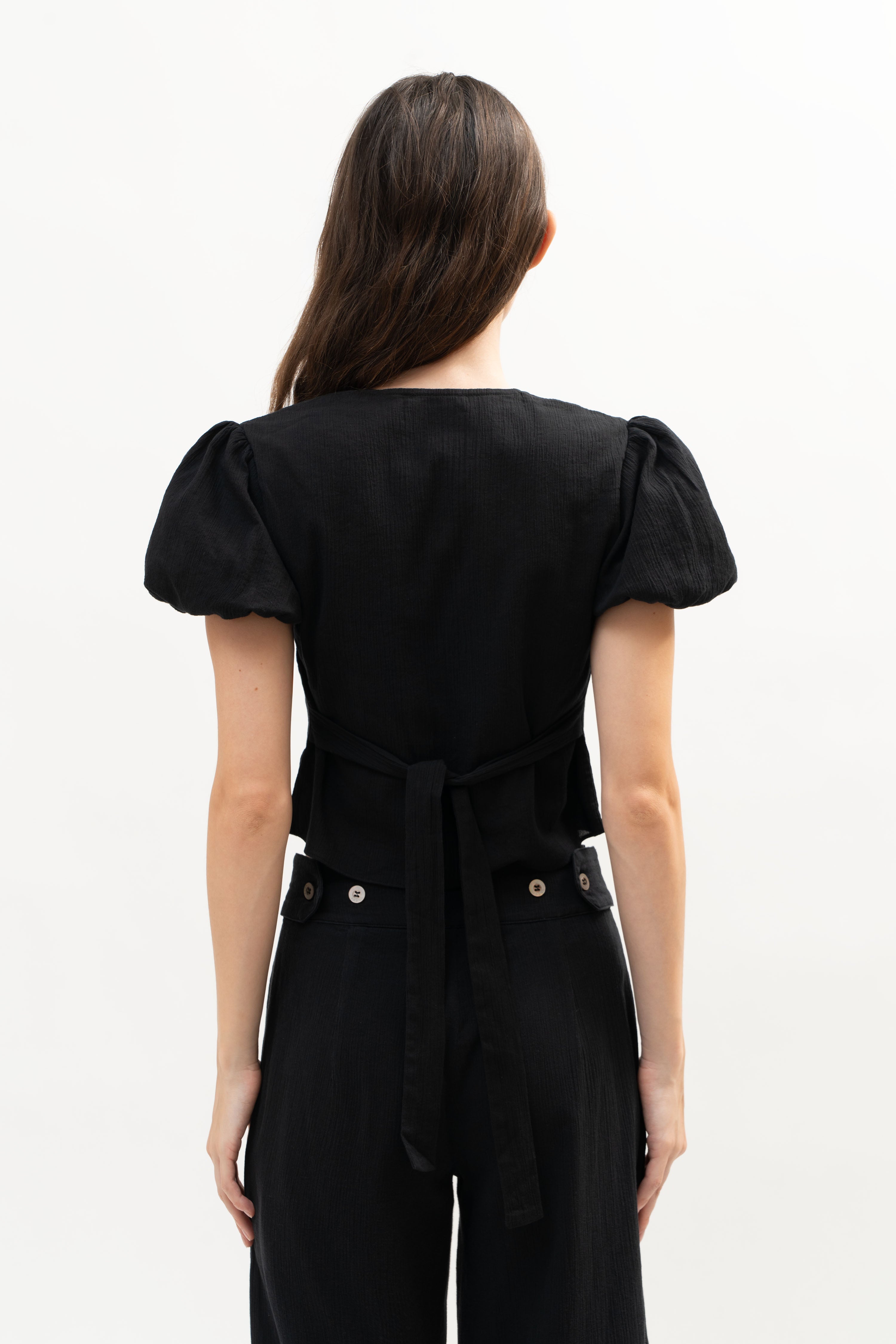 Anse Top in Black - ODNE