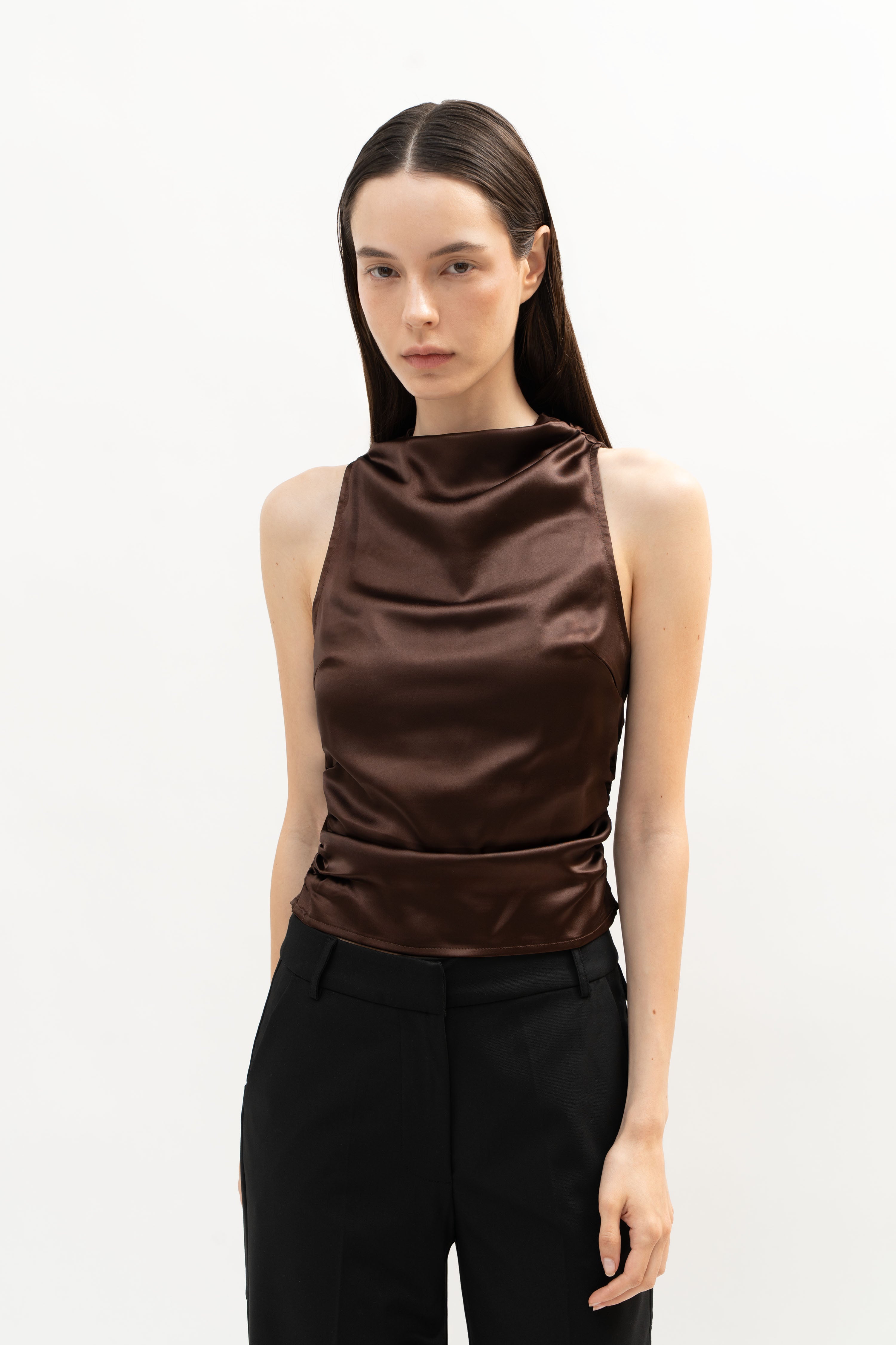 Baia Top in Brown - ODNE