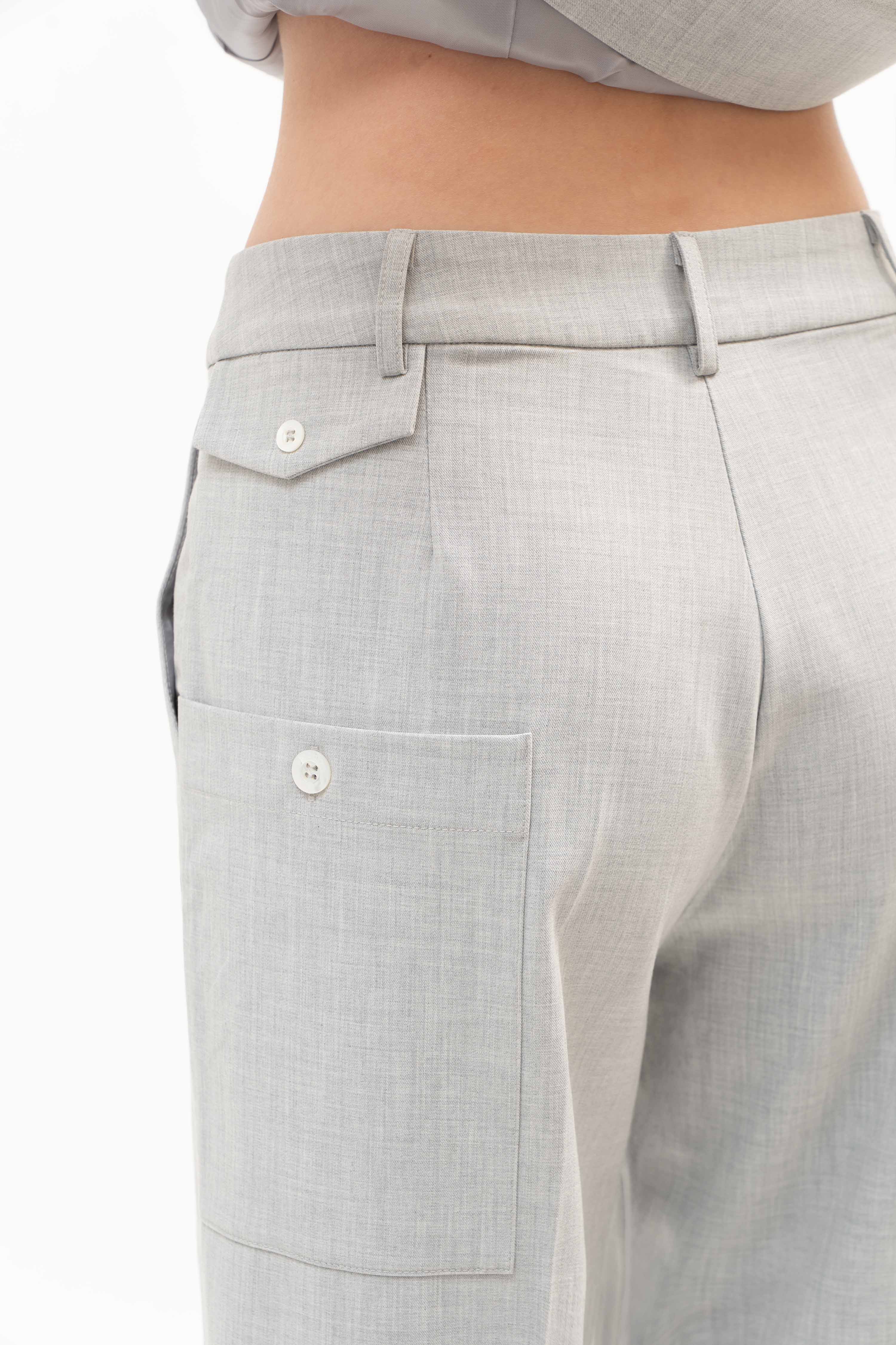 Caye Pant in Stone Gray - ODNE