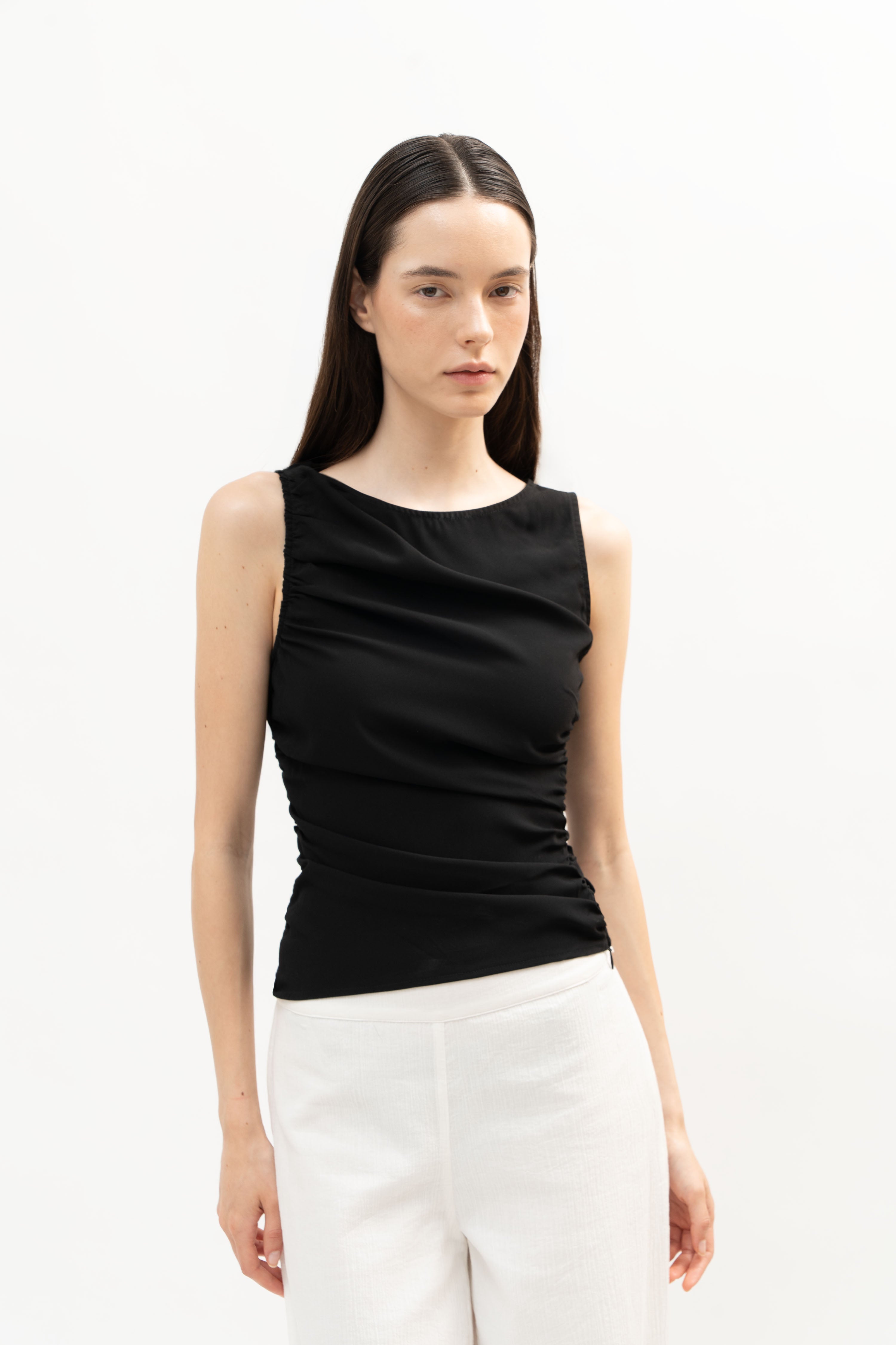 Fteri Top in Black - ODNE