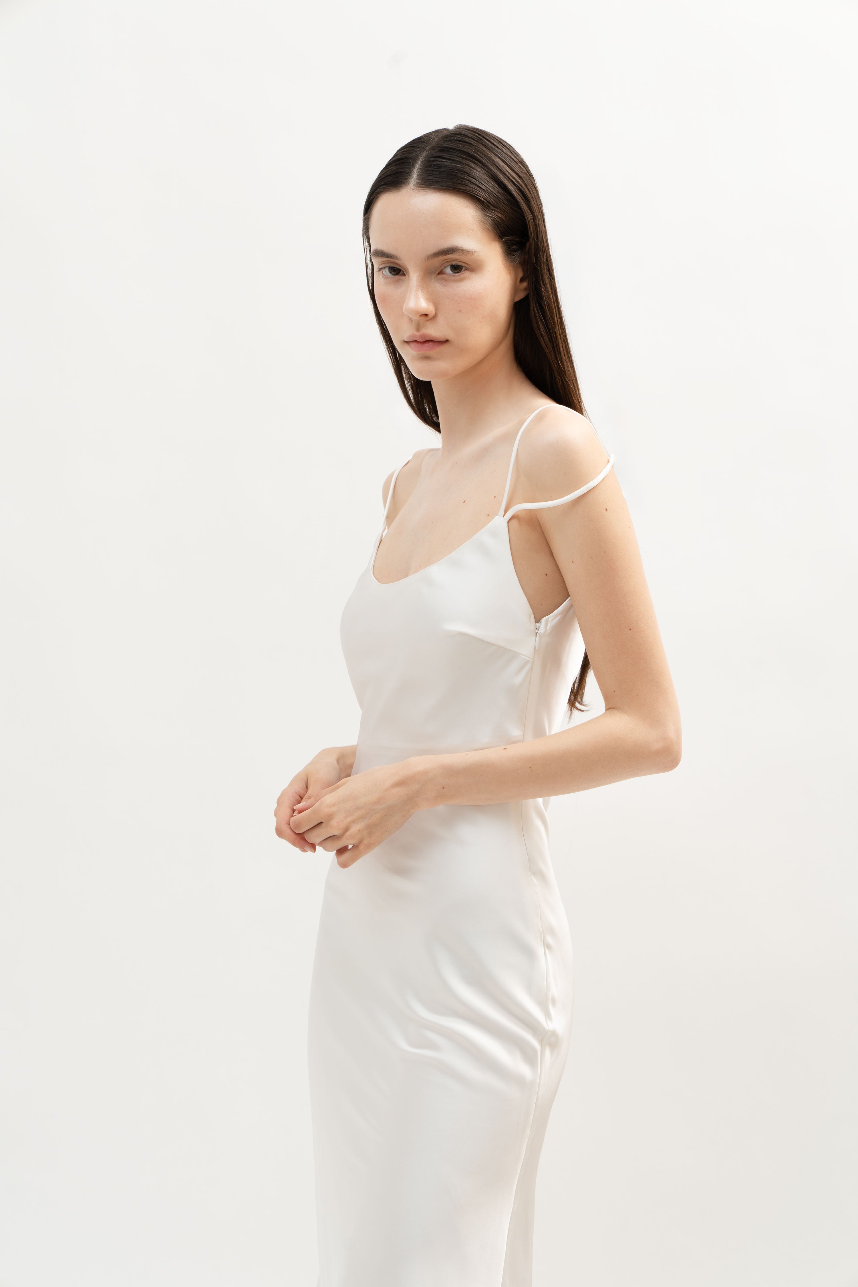 Jacmel Dress in White - ODNE