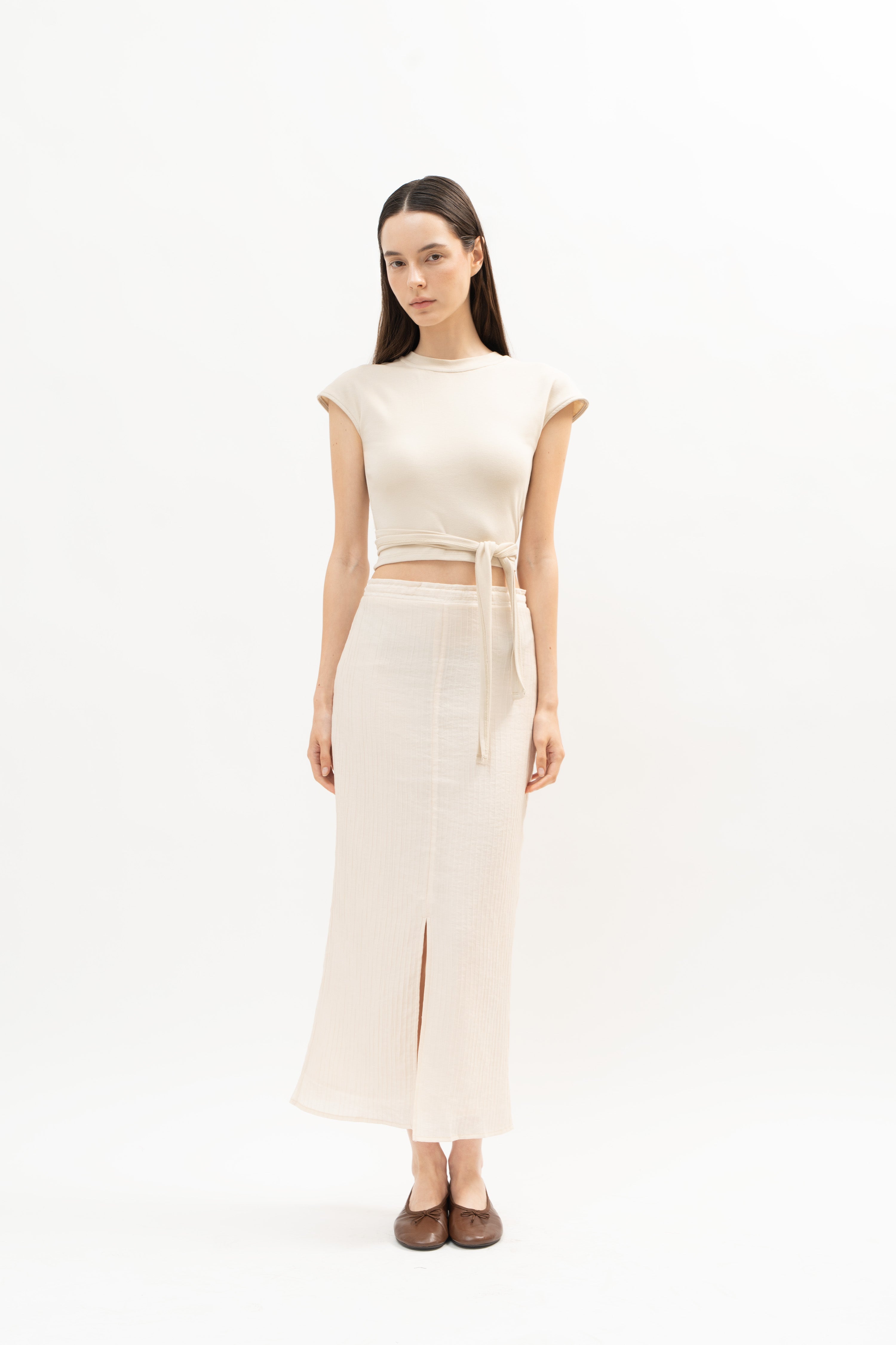 Malvin Skirt in Ivory - ODNE