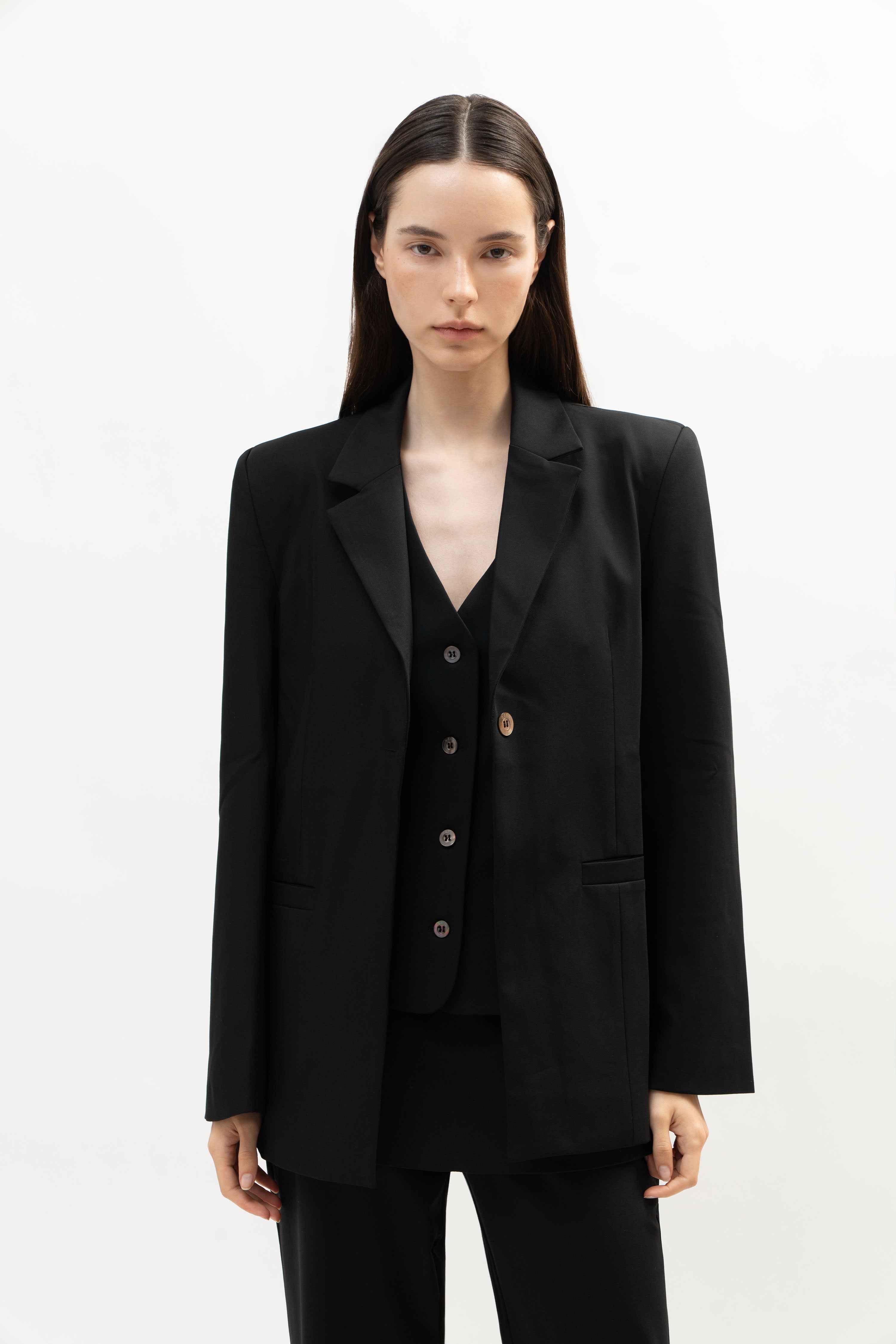 Manhattan Blazer in Black - ODNE