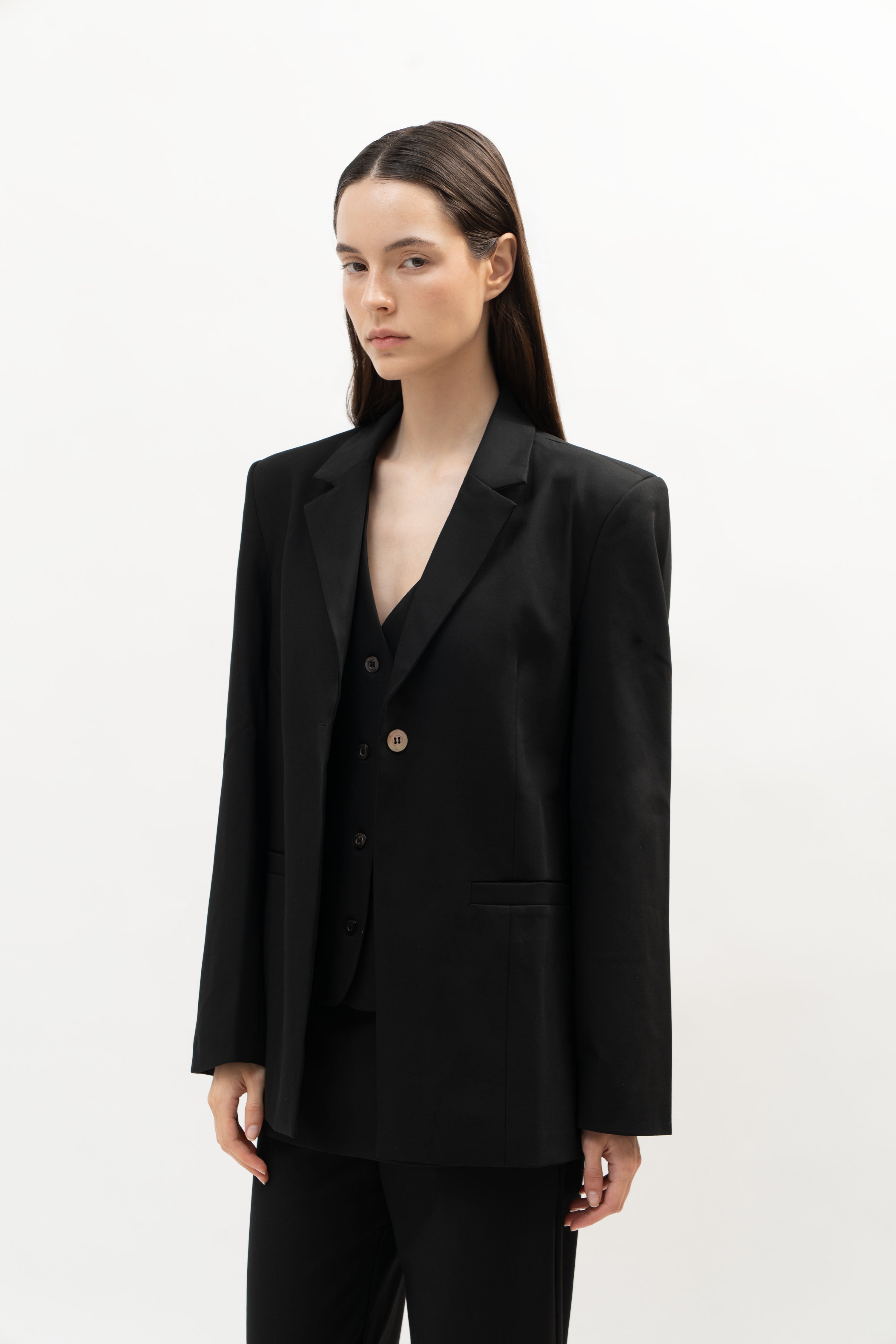 Manhattan Blazer in Black - ODNE