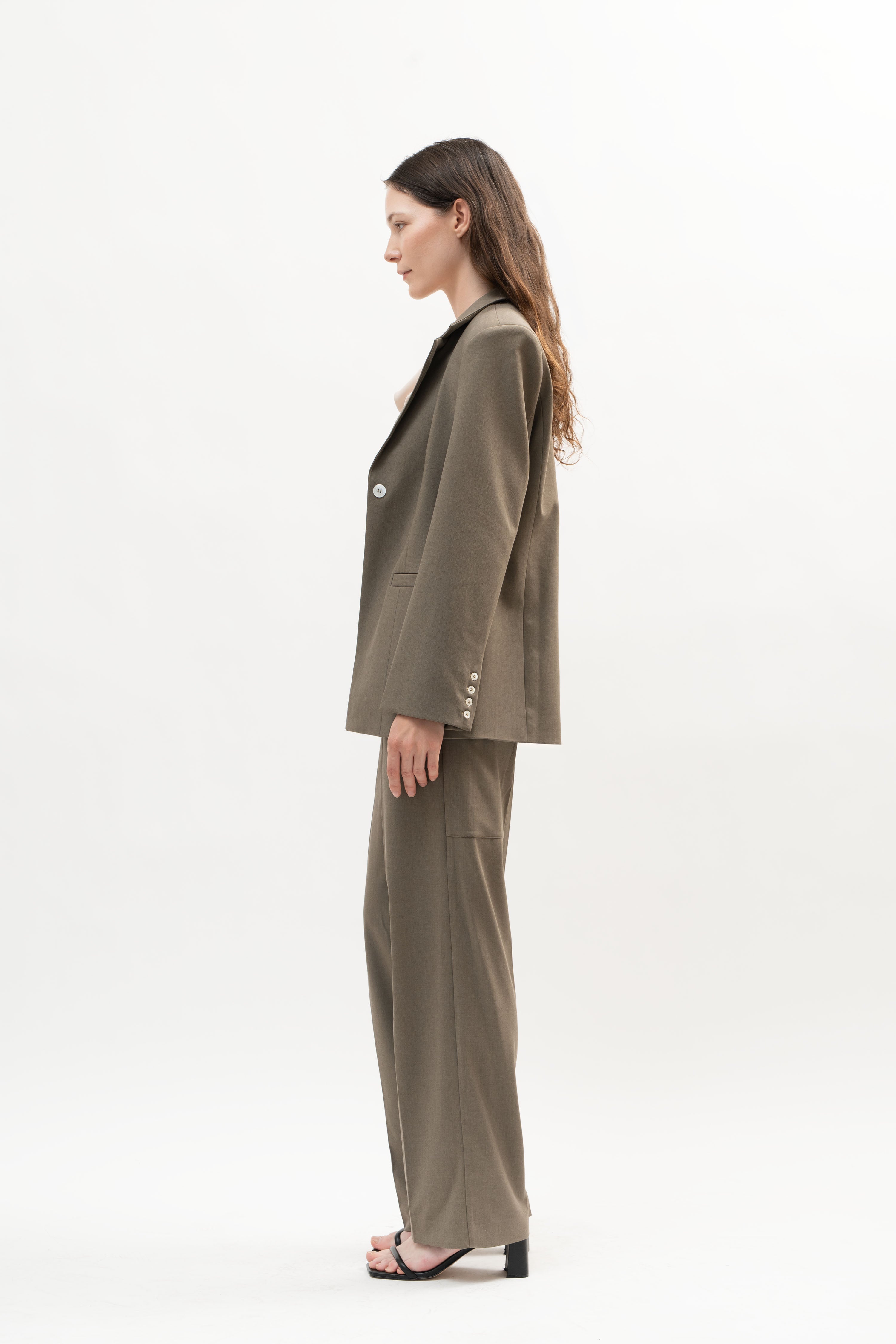 Manhattan Blazer Wood Brown