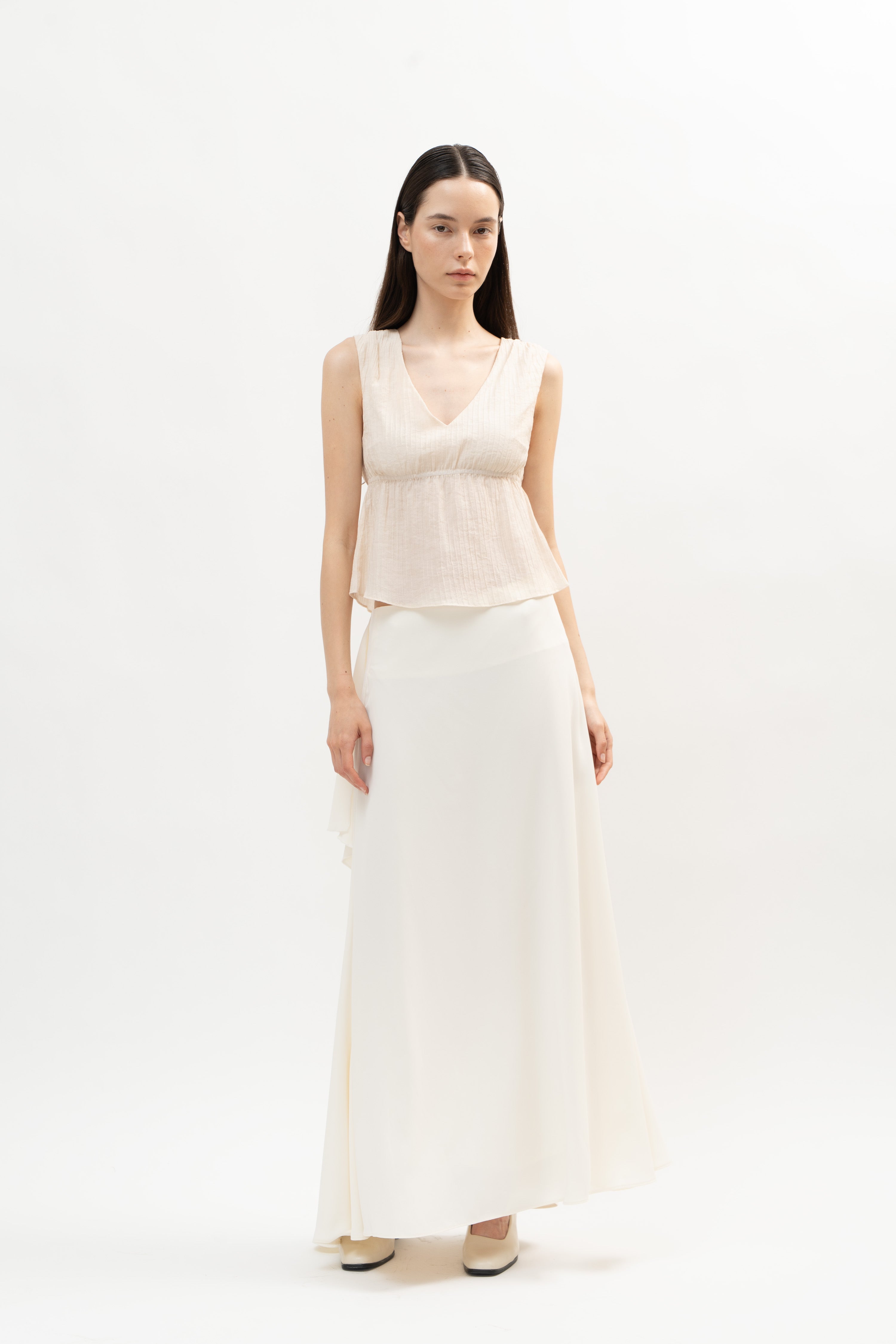 Ora Skirt in Eggshell White - ODNE