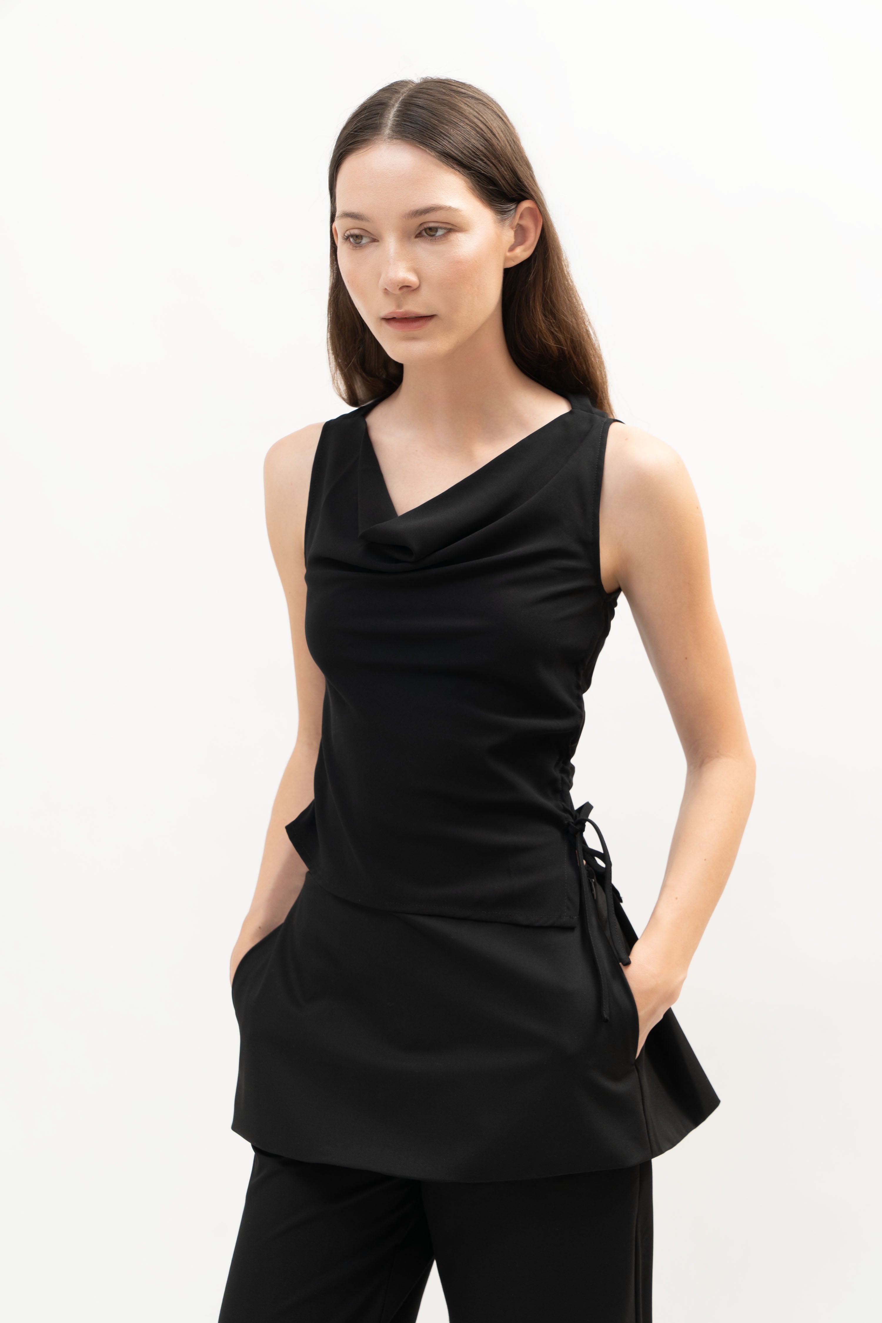 Rhodes Top in Black - ODNE