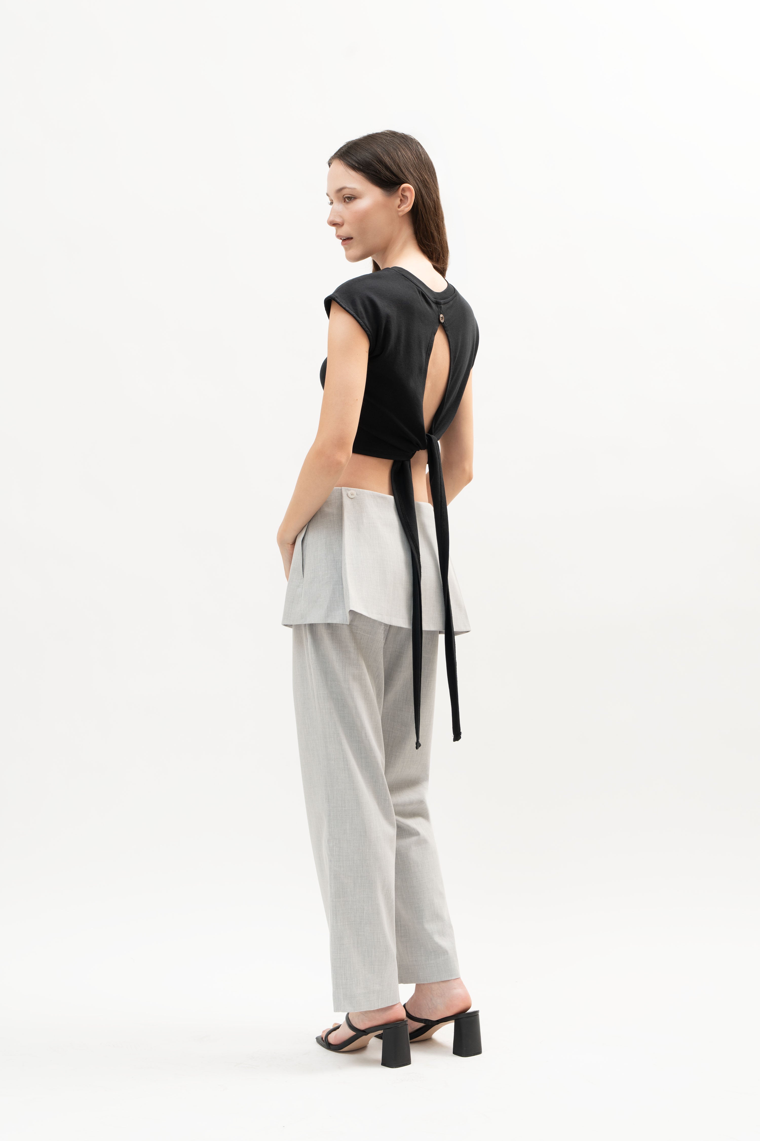 Shoal Knit Top in Black - ODNE