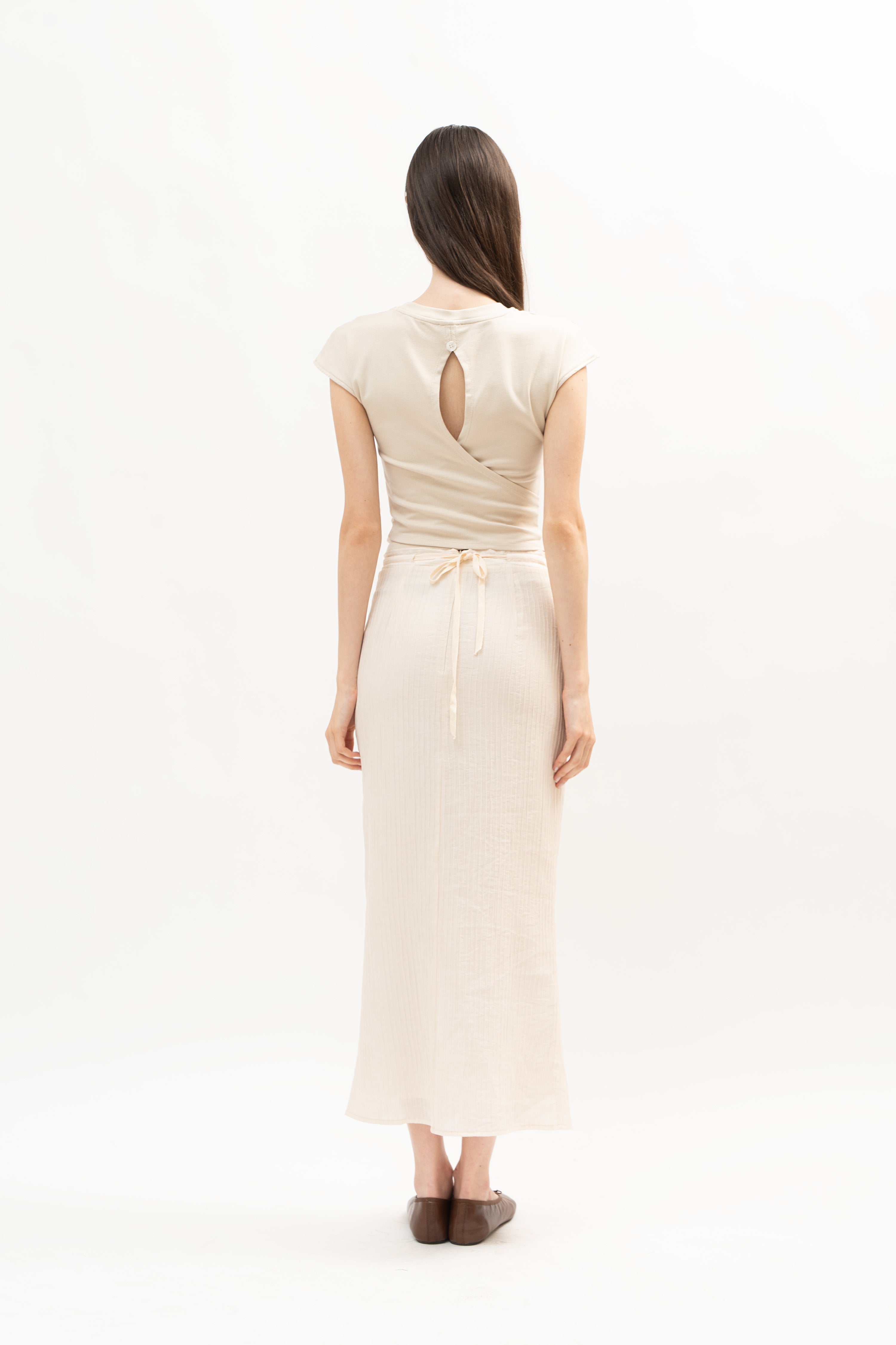 Shoal Knit Top in Creme - ODNE