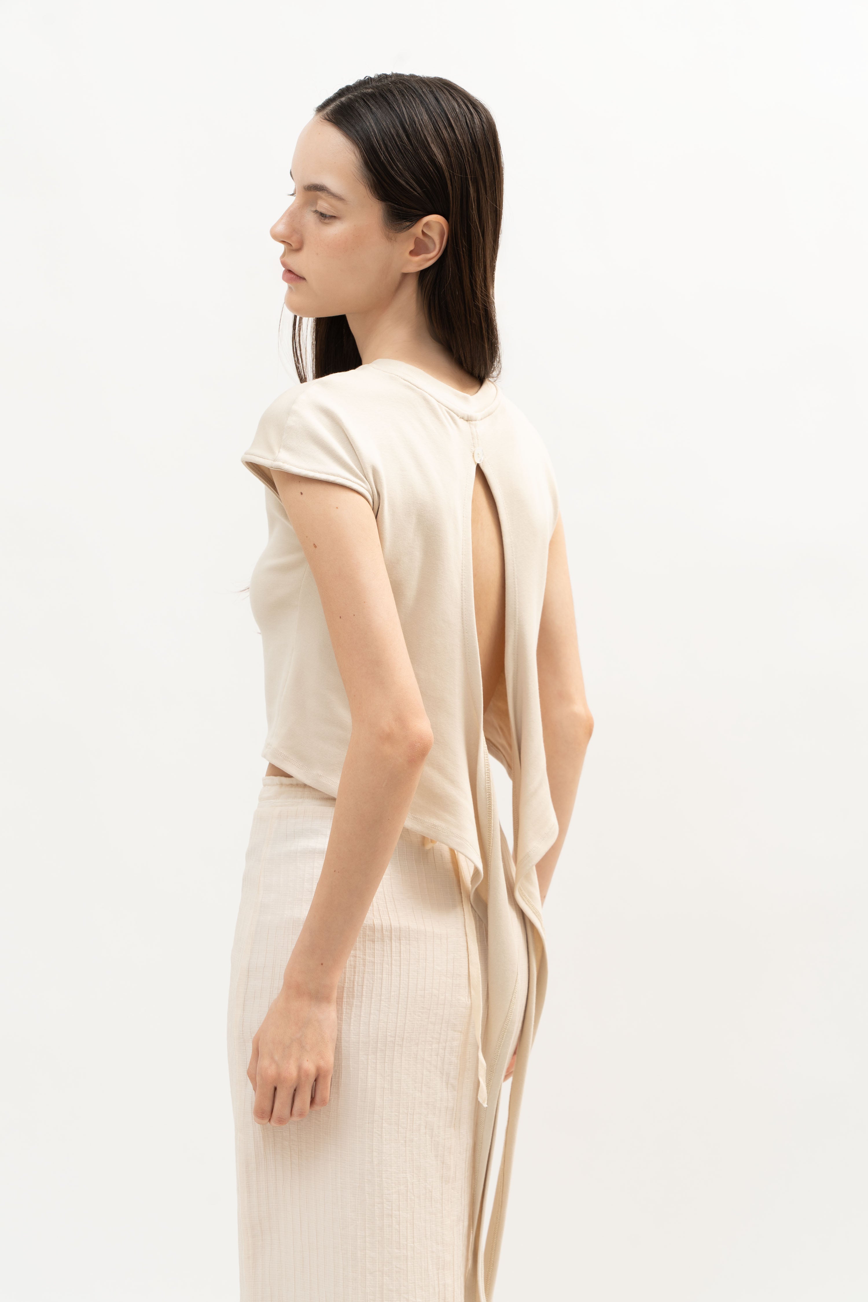 Shoal Knit Top in Creme - ODNE