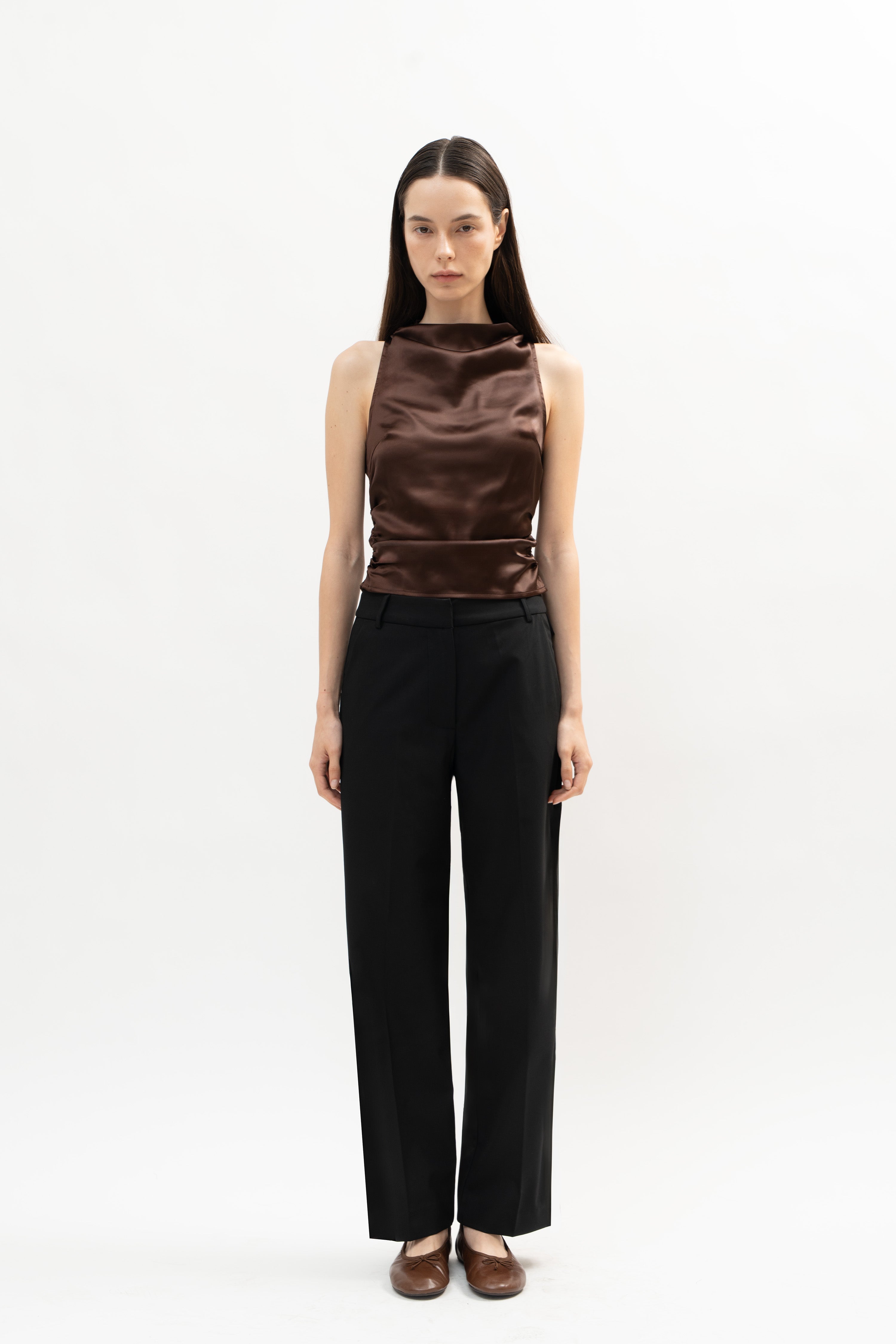 Baia Top in Brown - ODNE