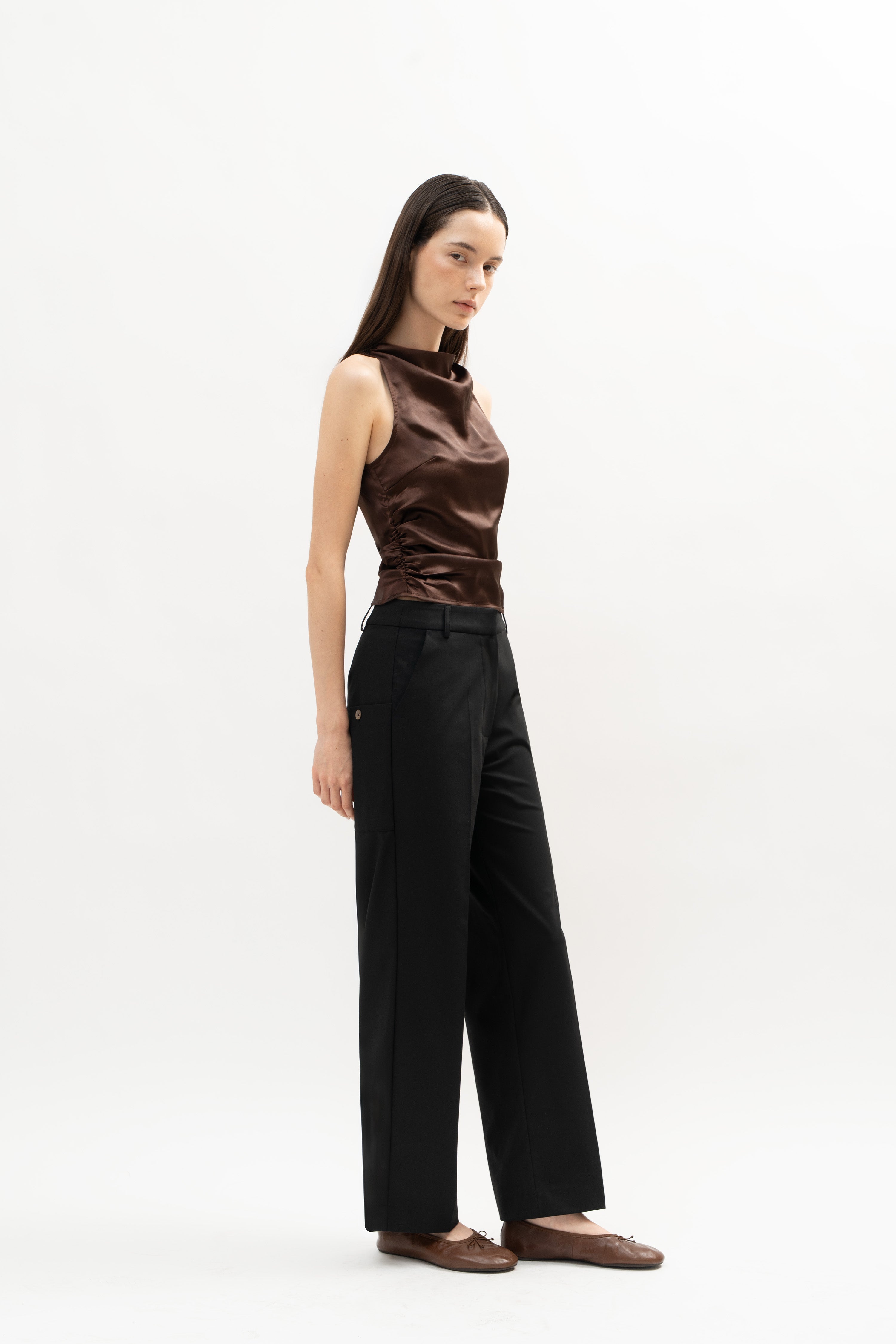 Baia Top in Brown - ODNE