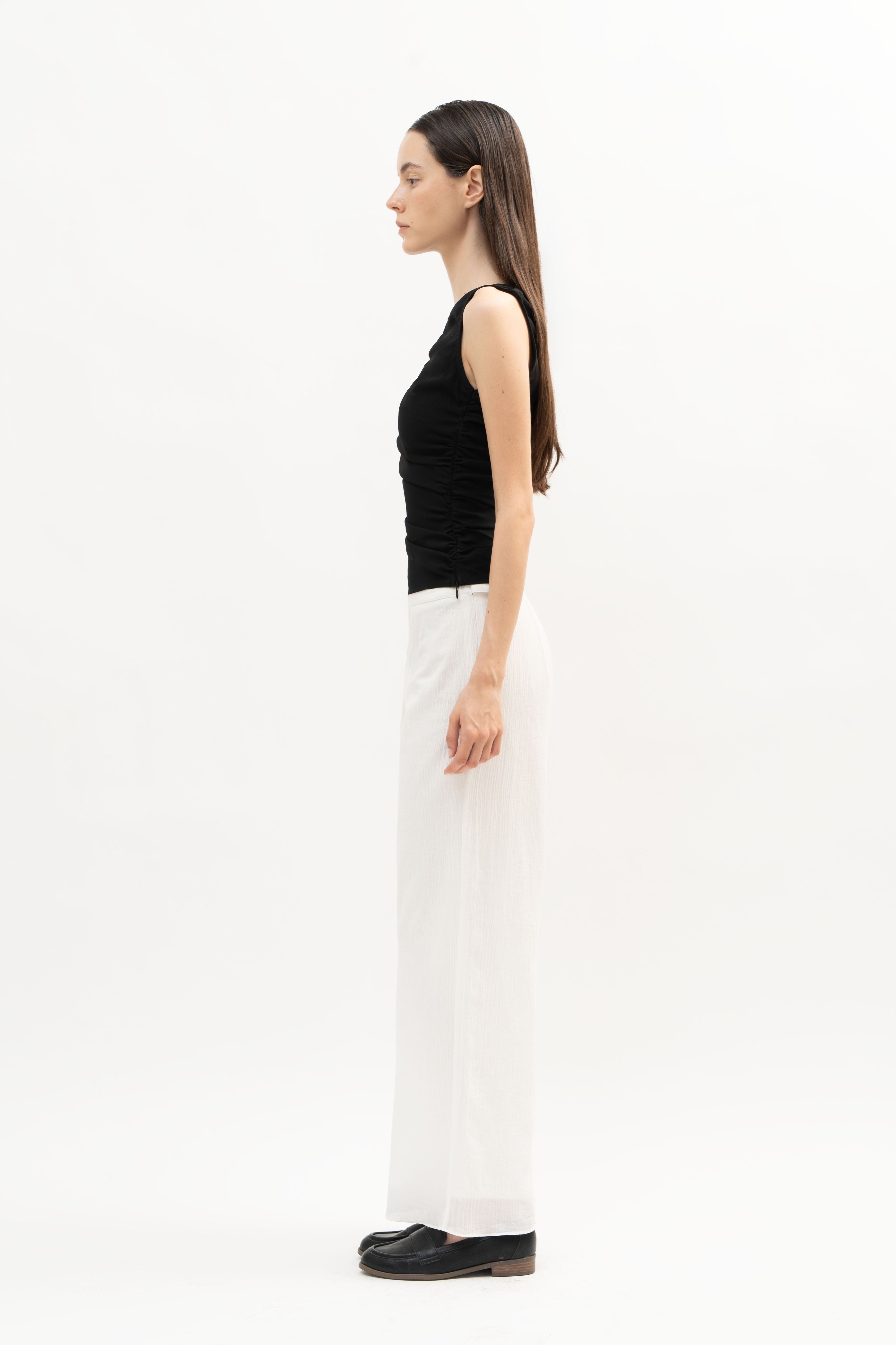 Bells Pant in White - ODNE