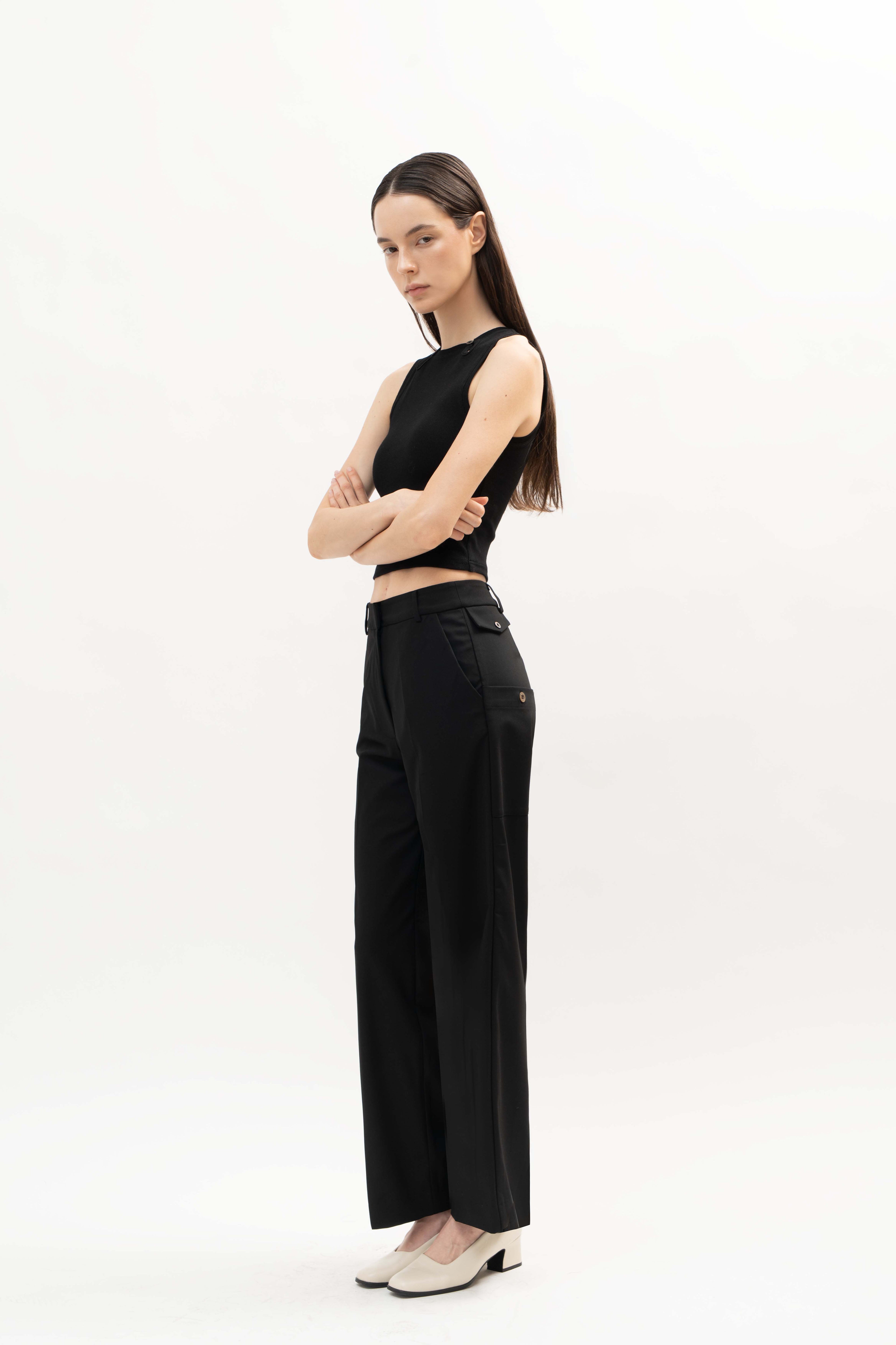 Caye Pant in Black - ODNE