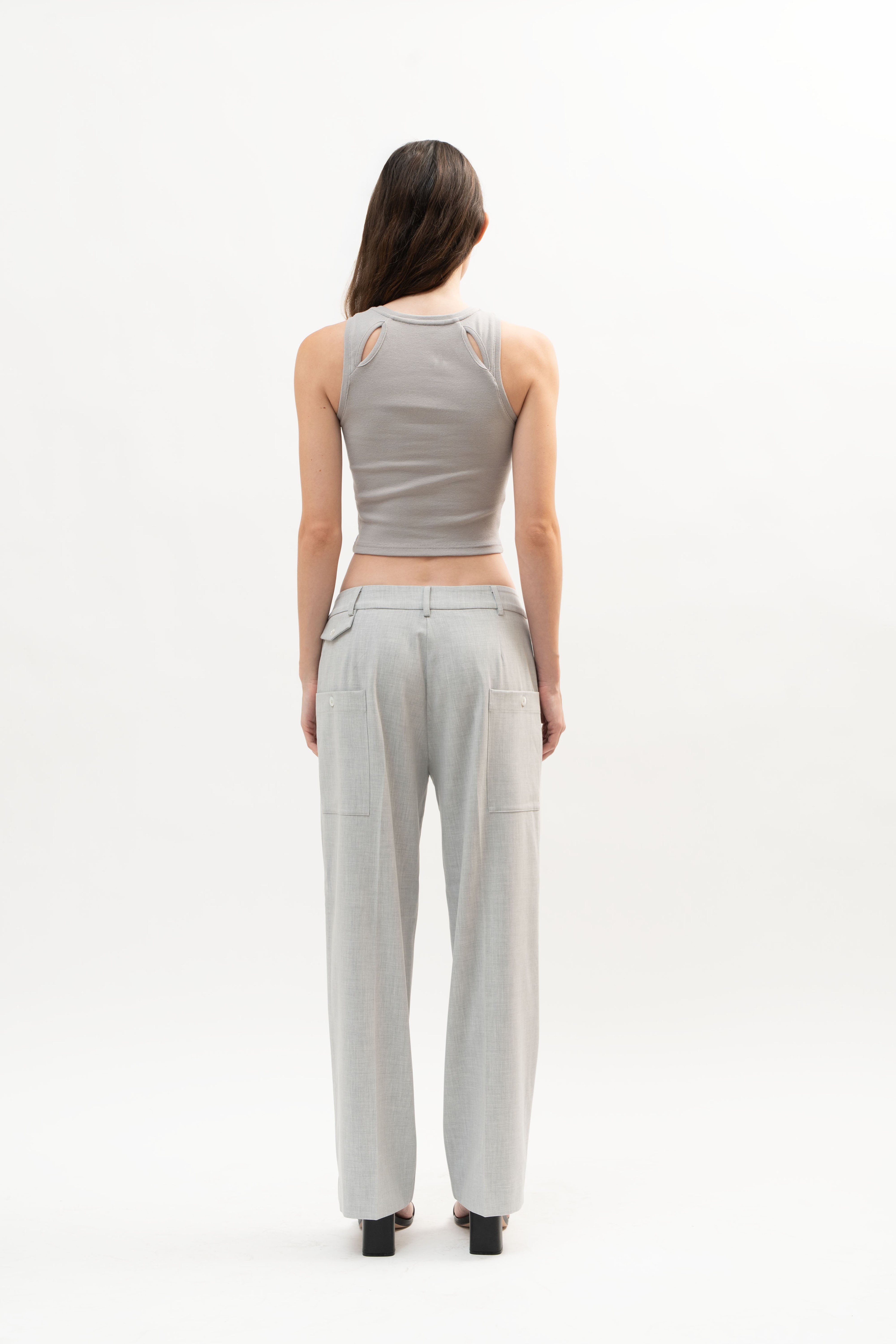 Caye Pant in Stone Gray - ODNE