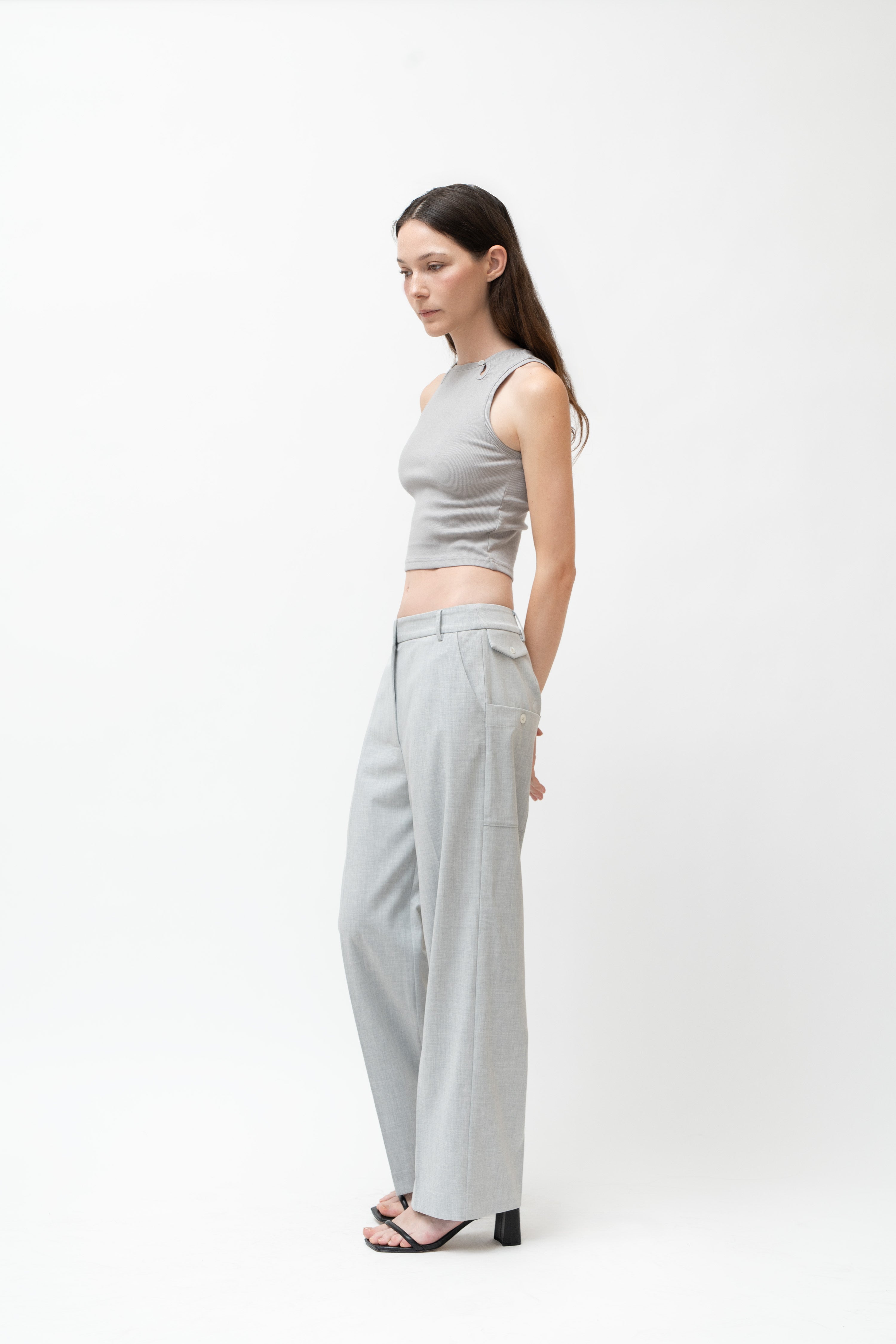 Caye Pant in Stone Gray - ODNE