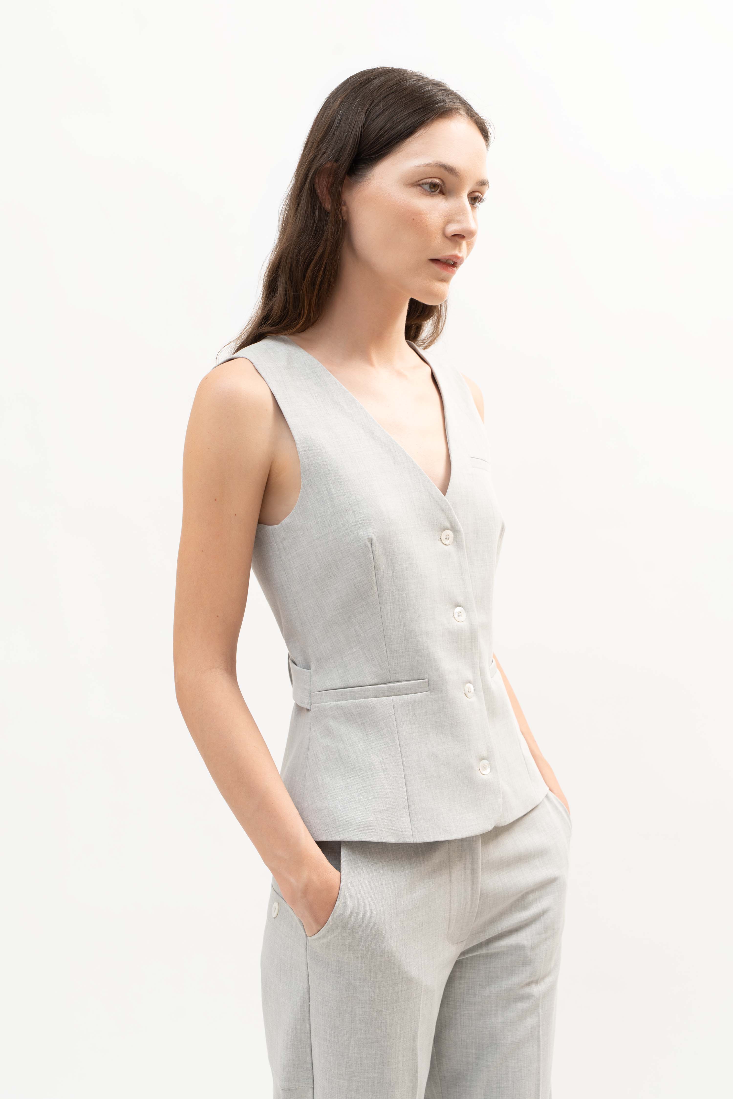 Cayo Vest in Stone Gray - ODNE