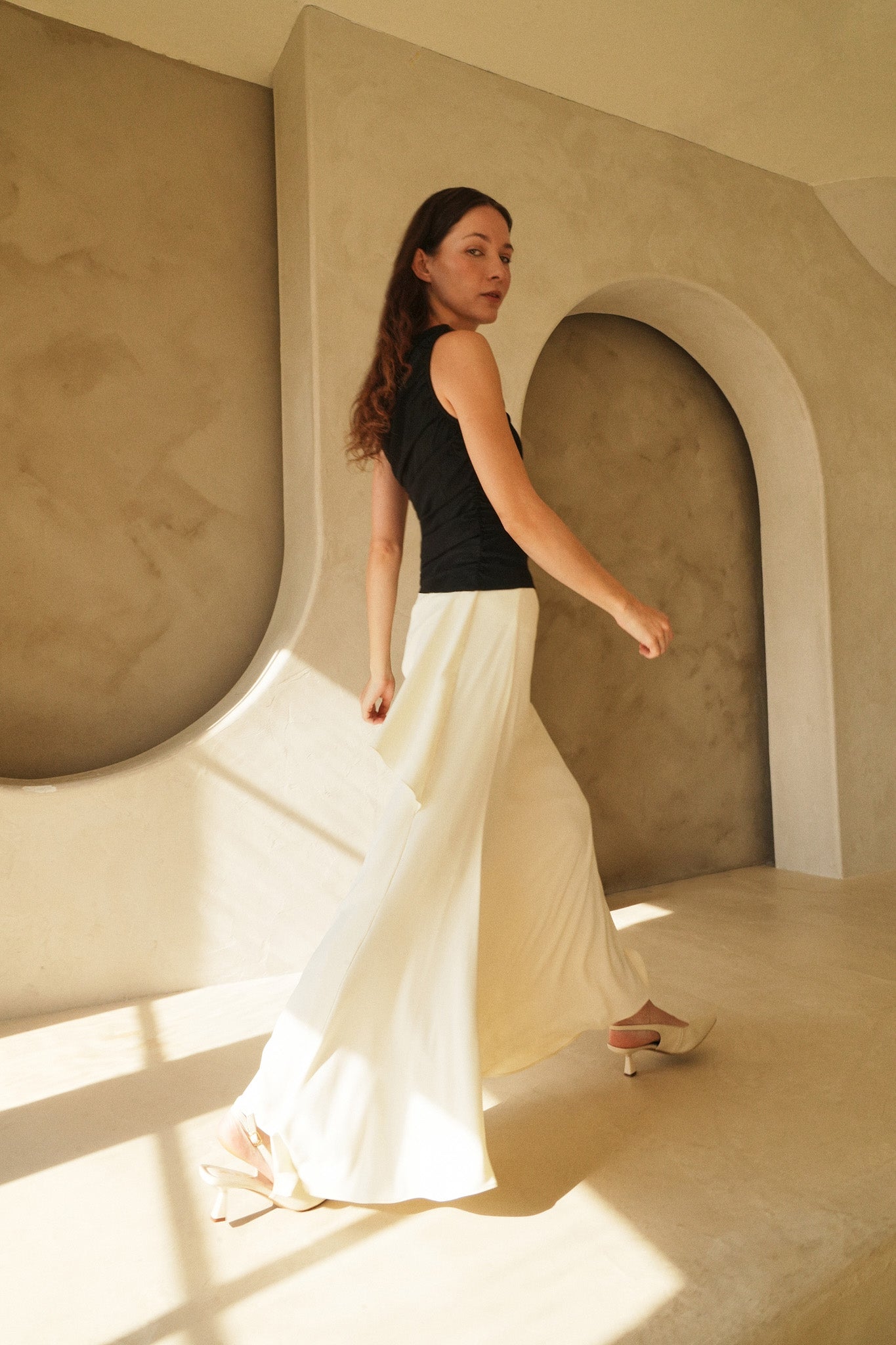 Ora Skirt Eggshell White