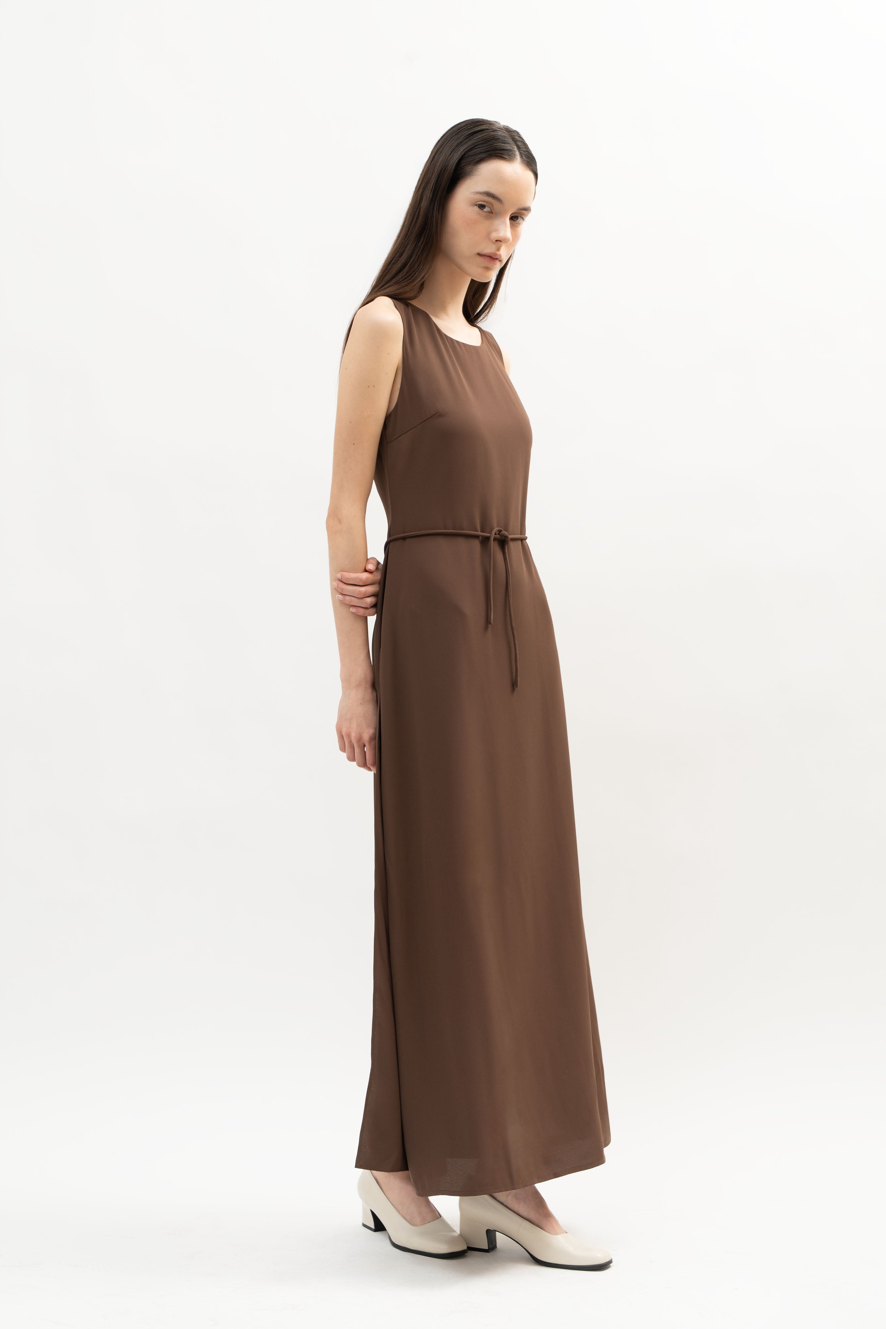 Fraser Dress in Brown - ODNE