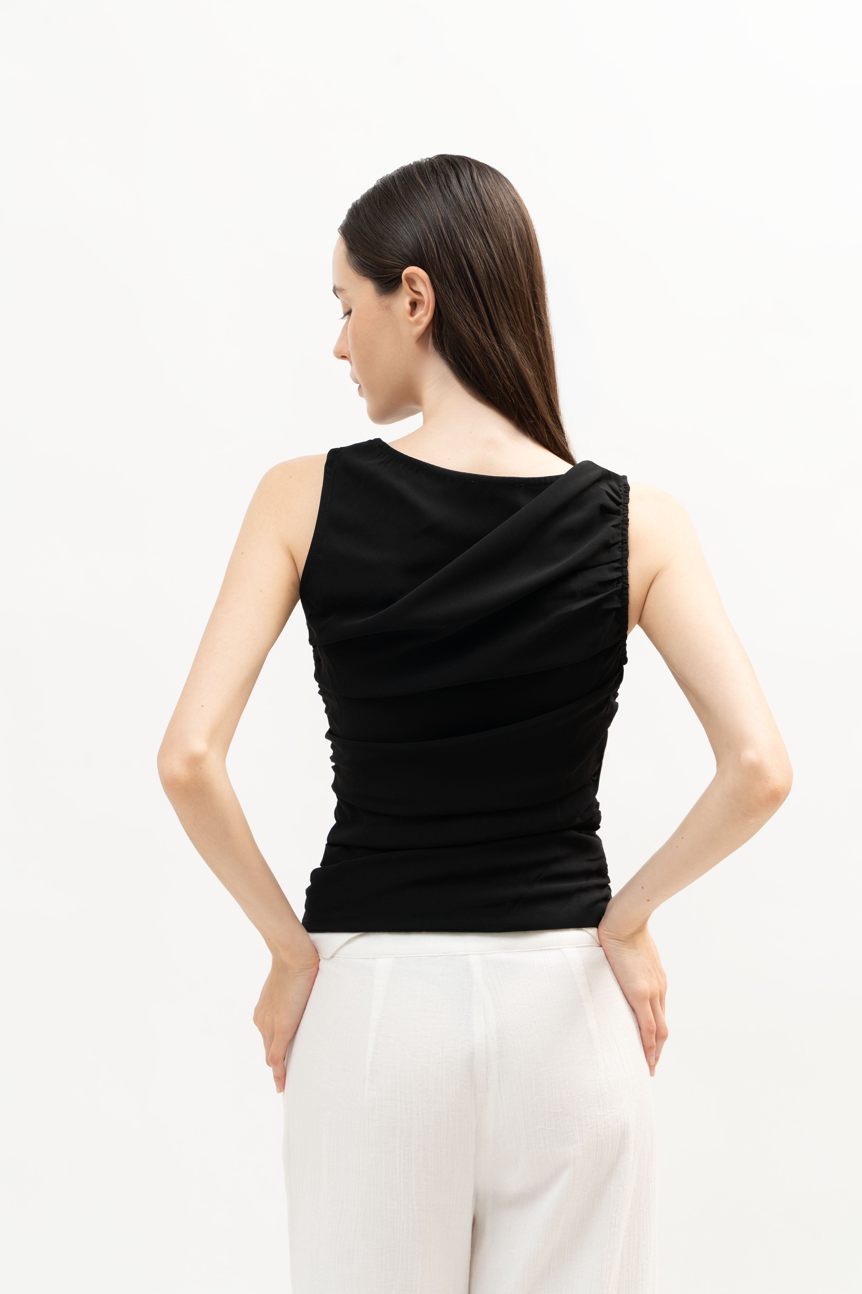 Fteri Top in Black - ODNE