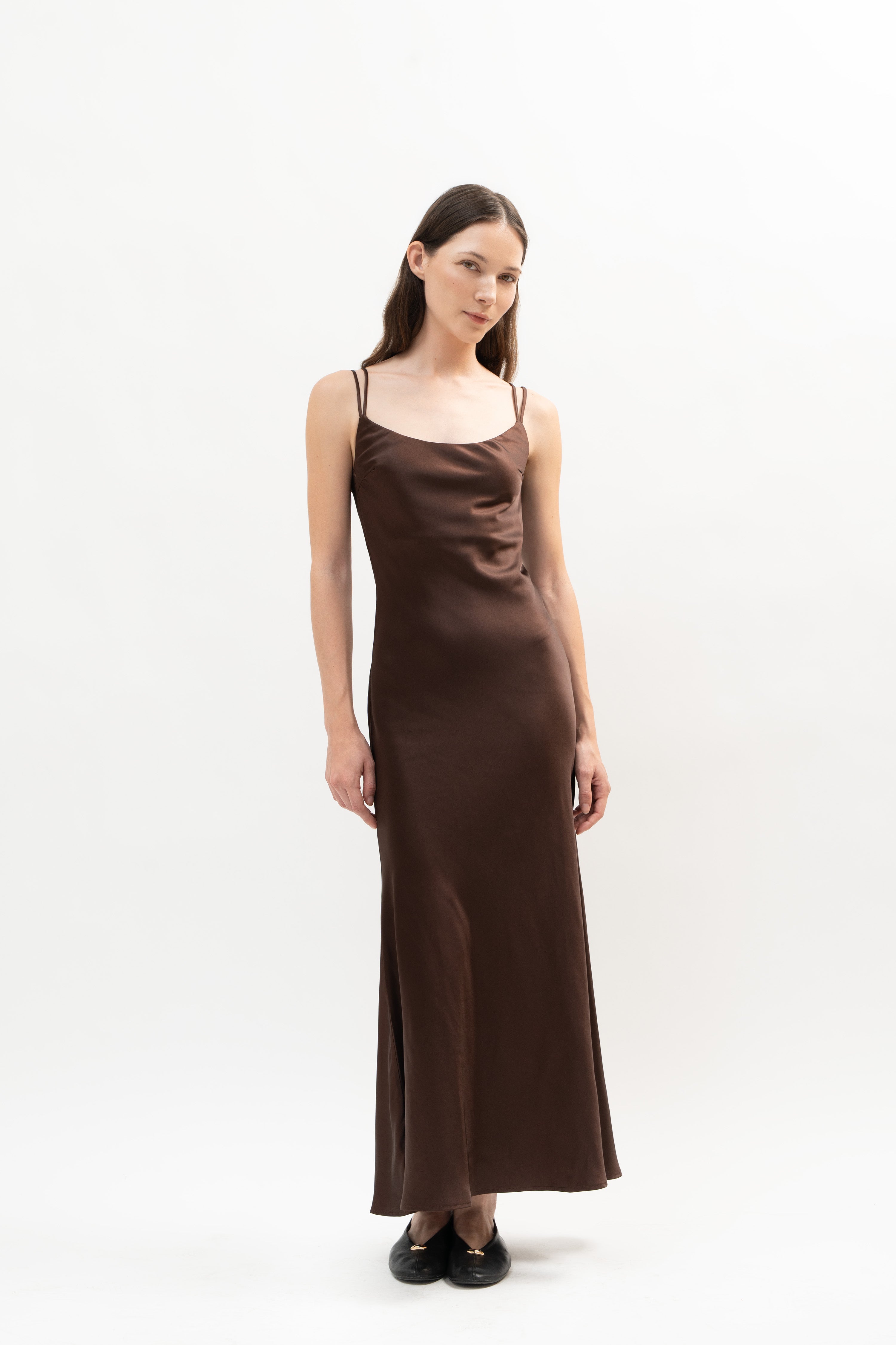 Jacmel Dress in Brown - ODNE