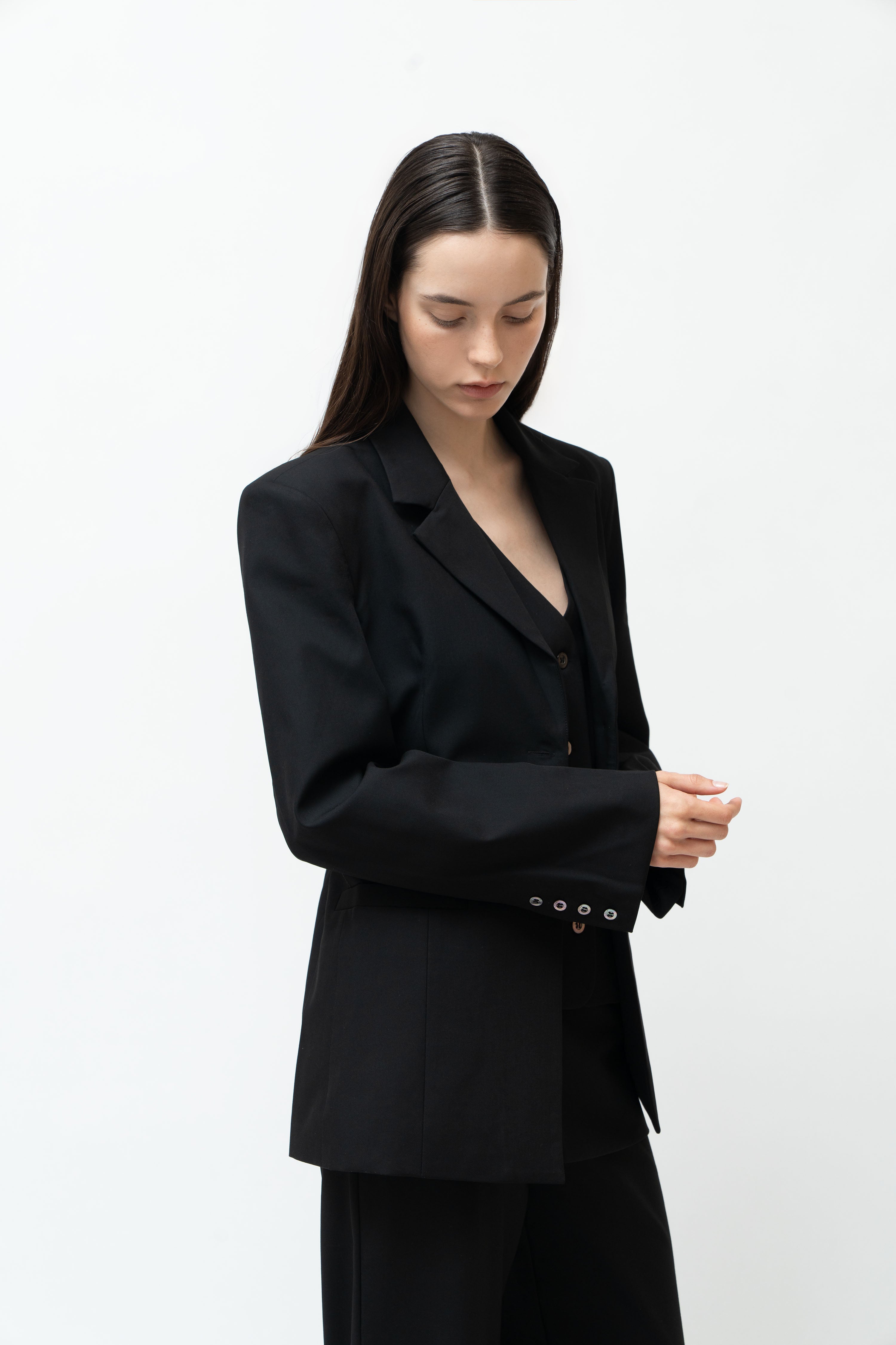 Manhattan Blazer in Black - ODNE