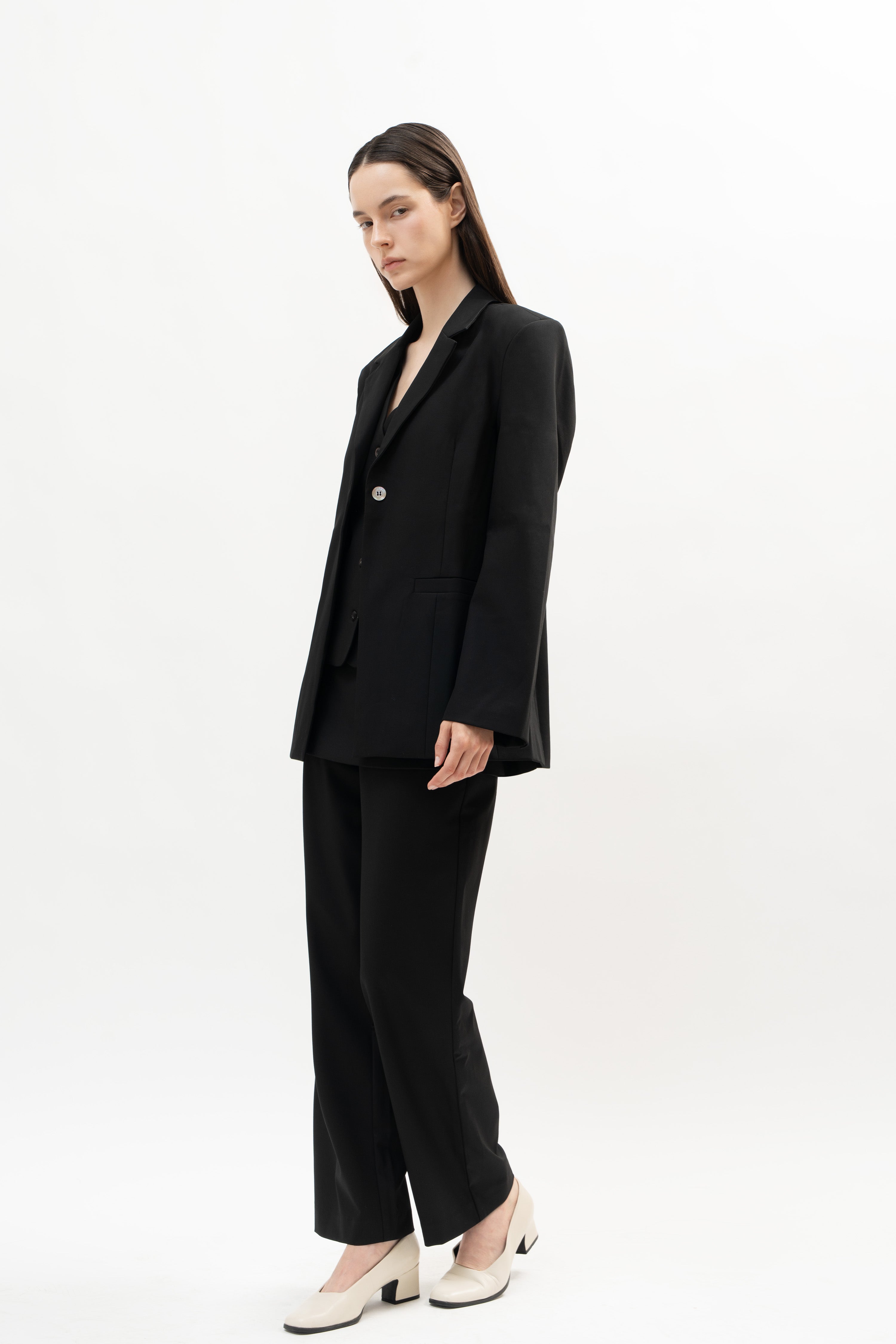 Manhattan Blazer in Black - ODNE