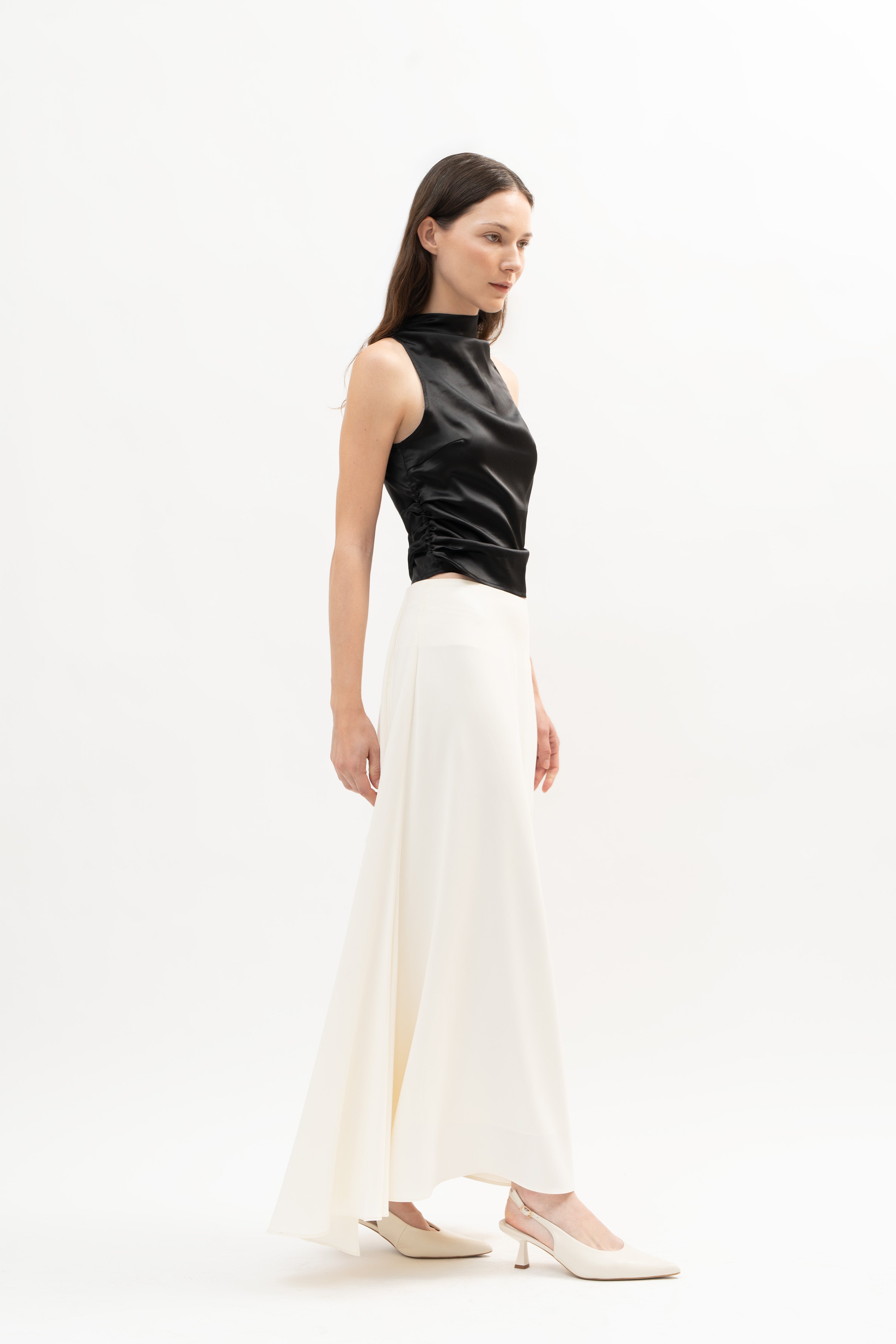 Ora Skirt in Eggshell White - ODNE