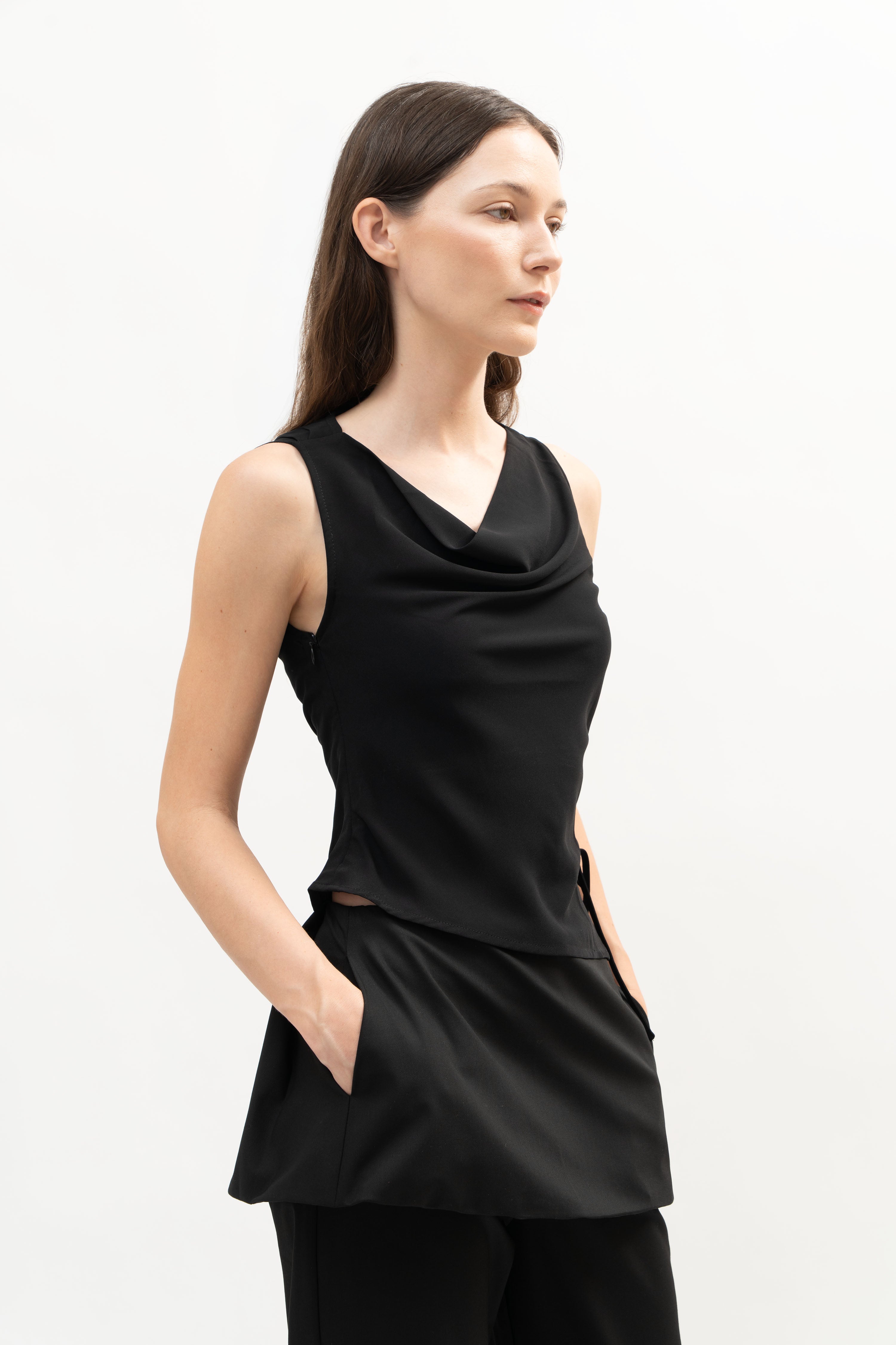 Rhodes Top in Black - ODNE