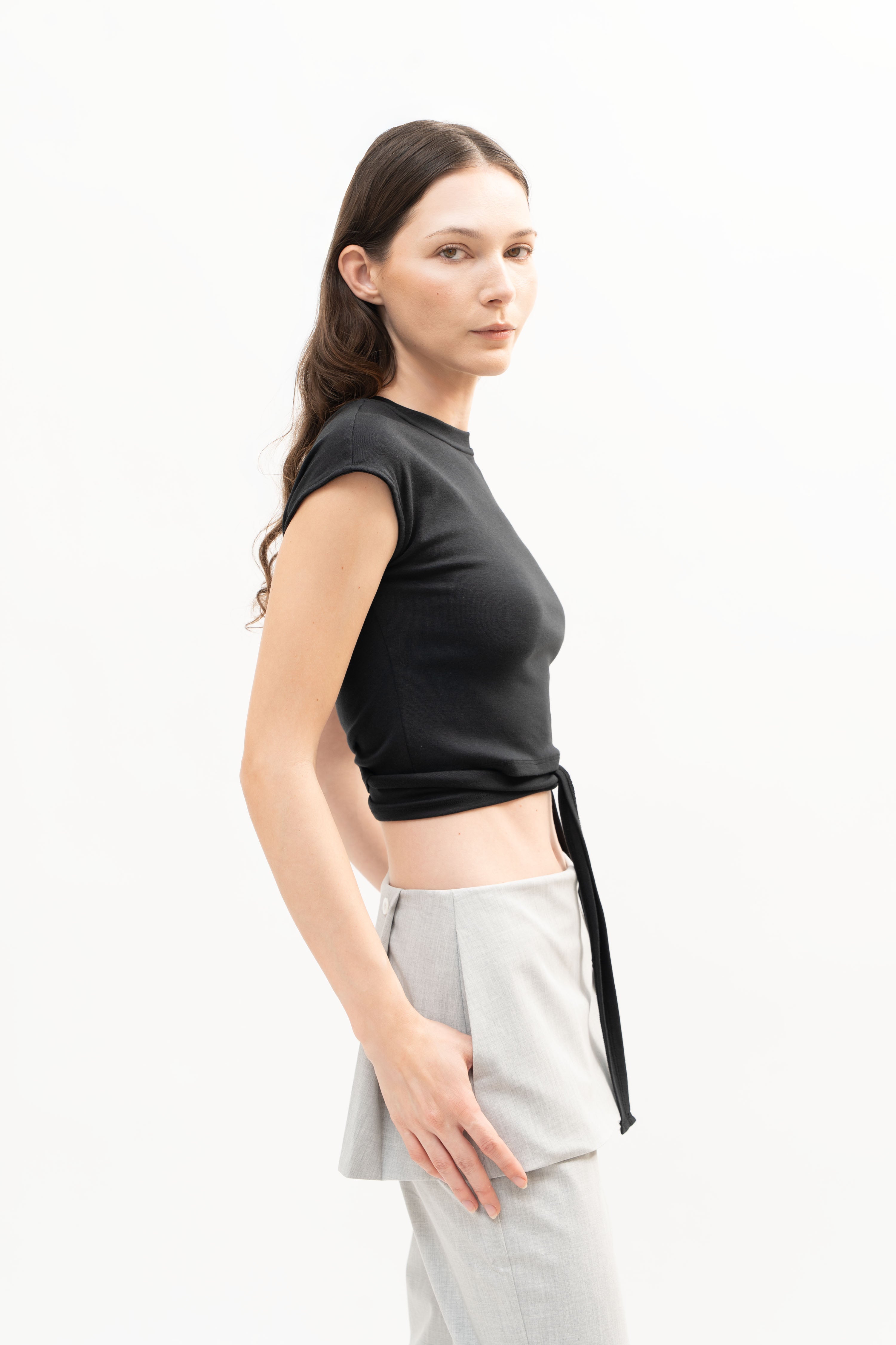 Shoal Knit Top Black