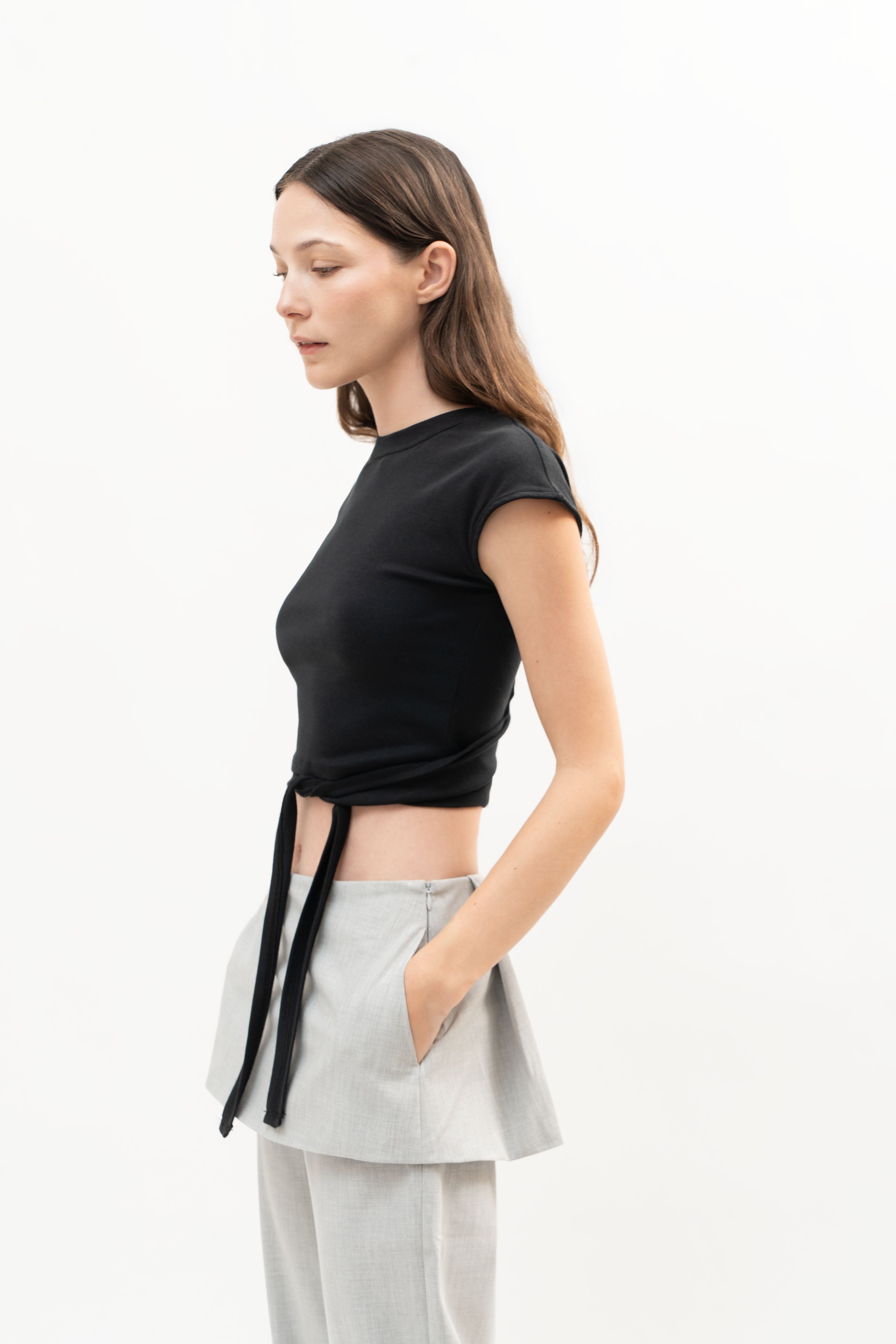 Shoal Knit Top Black