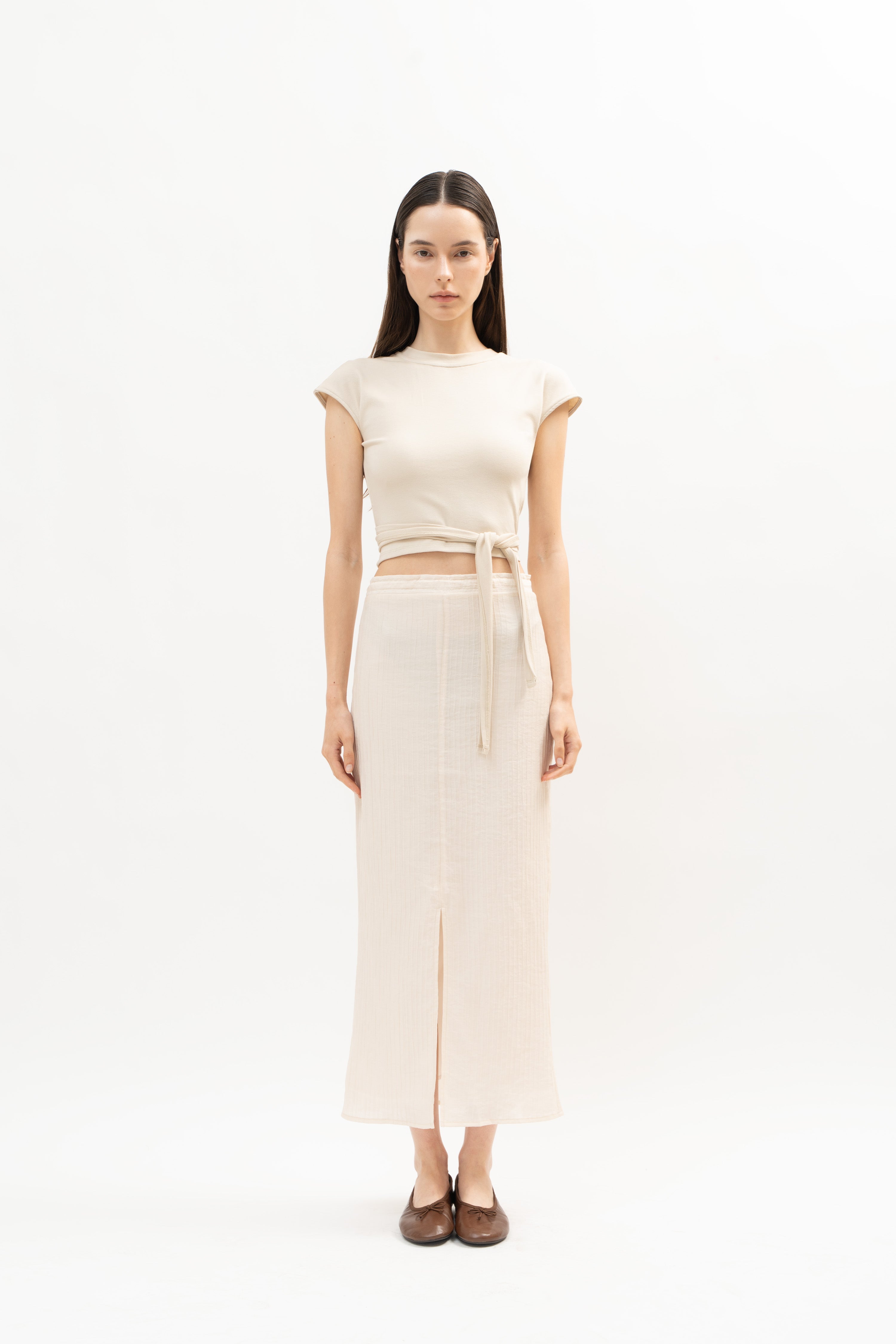 Shoal Knit Top in Creme - ODNE
